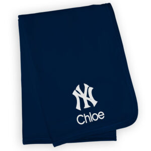 Infant Navy New York Yankees Personalized Blanket