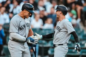Yankees blast past White Sox 10 to 4 as Bellinger Chisholm and Grisham power fifth straight win
