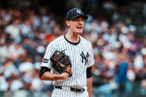 Yankees Ride Rice’s Three-Run Shot, Judge’s Defense to Critical Victory. Close Gap on Toronto to Two