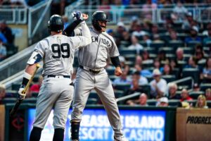 Grisham’s Power Surge Lifts Yankees to 10-5 Victory Over Twins