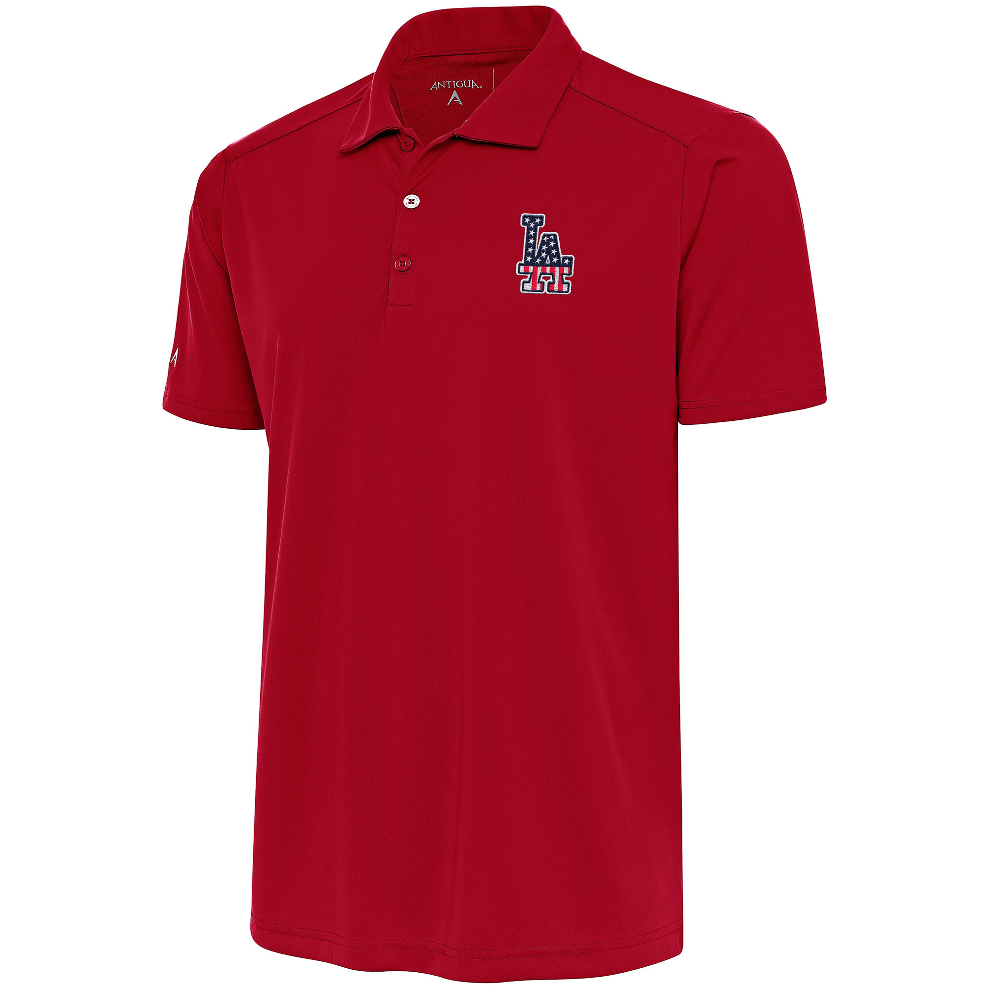 Men’s Antigua  Red Los Angeles Dodgers Patriotic Tribute Polo