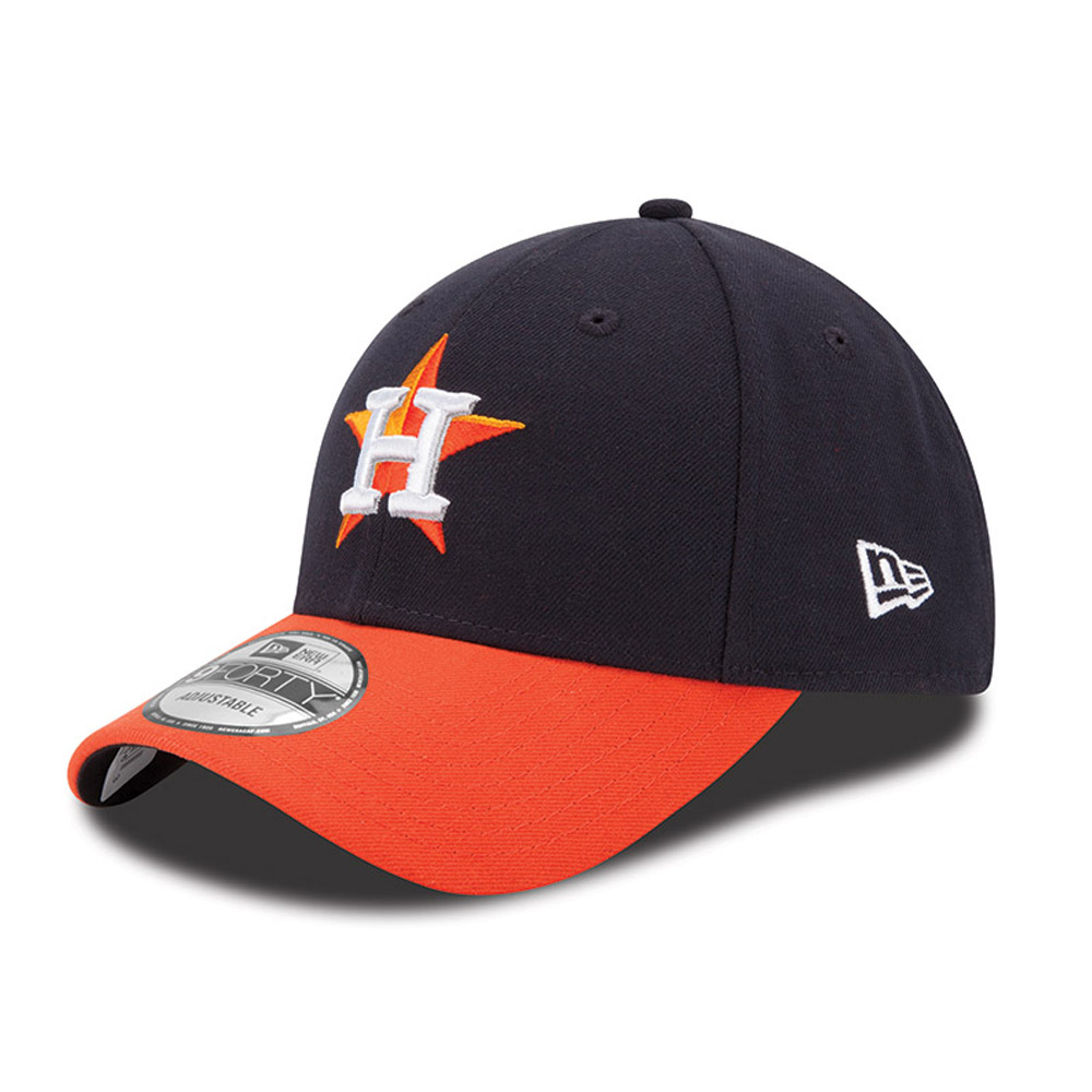 Men’s New Era Navy/Orange Houston Astros League 9FORTY Adjustable Hat Houston Astros Fan Edition