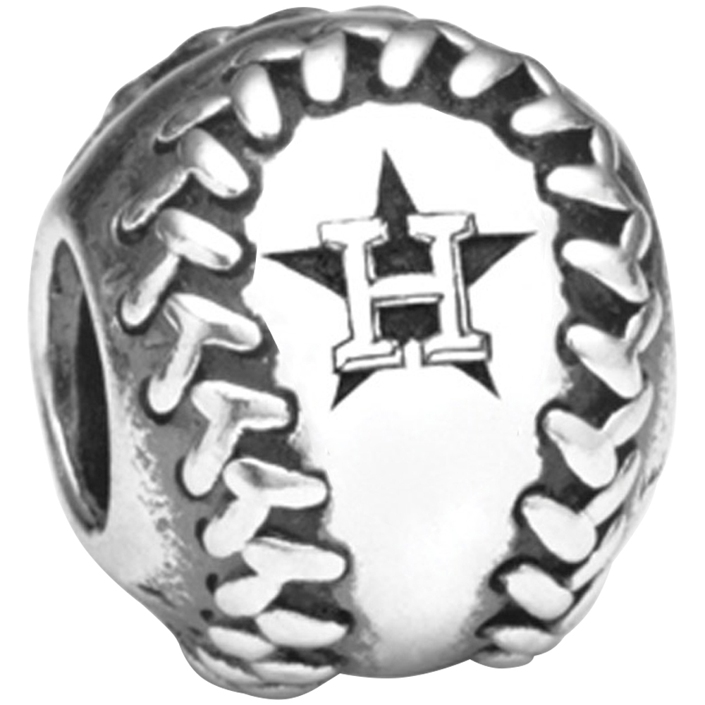 Pandora Houston Astros Baseball Charm Houston Astros Fan Edition