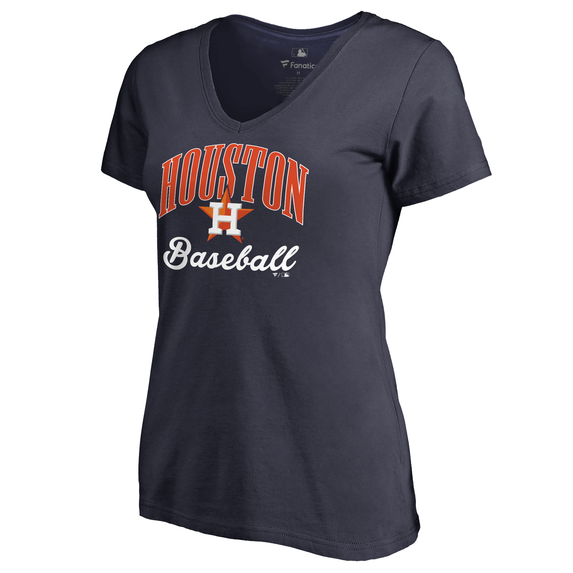 Women’s Navy Houston Astros Victory Script T-Shirt Houston Astros Fan Edition