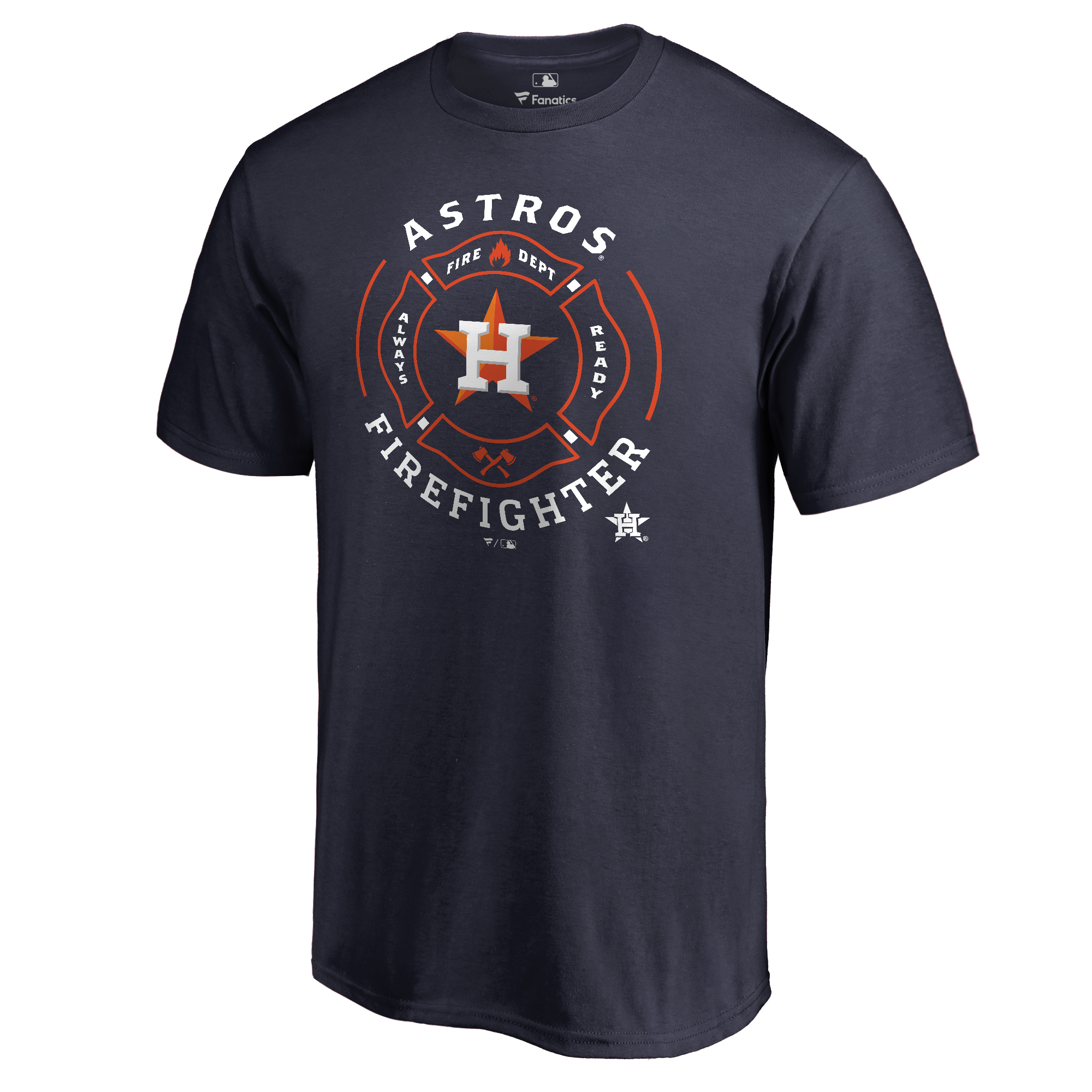 Men’s Navy Houston Astros Firefighter T-Shirt Houston Astros Fan Edition