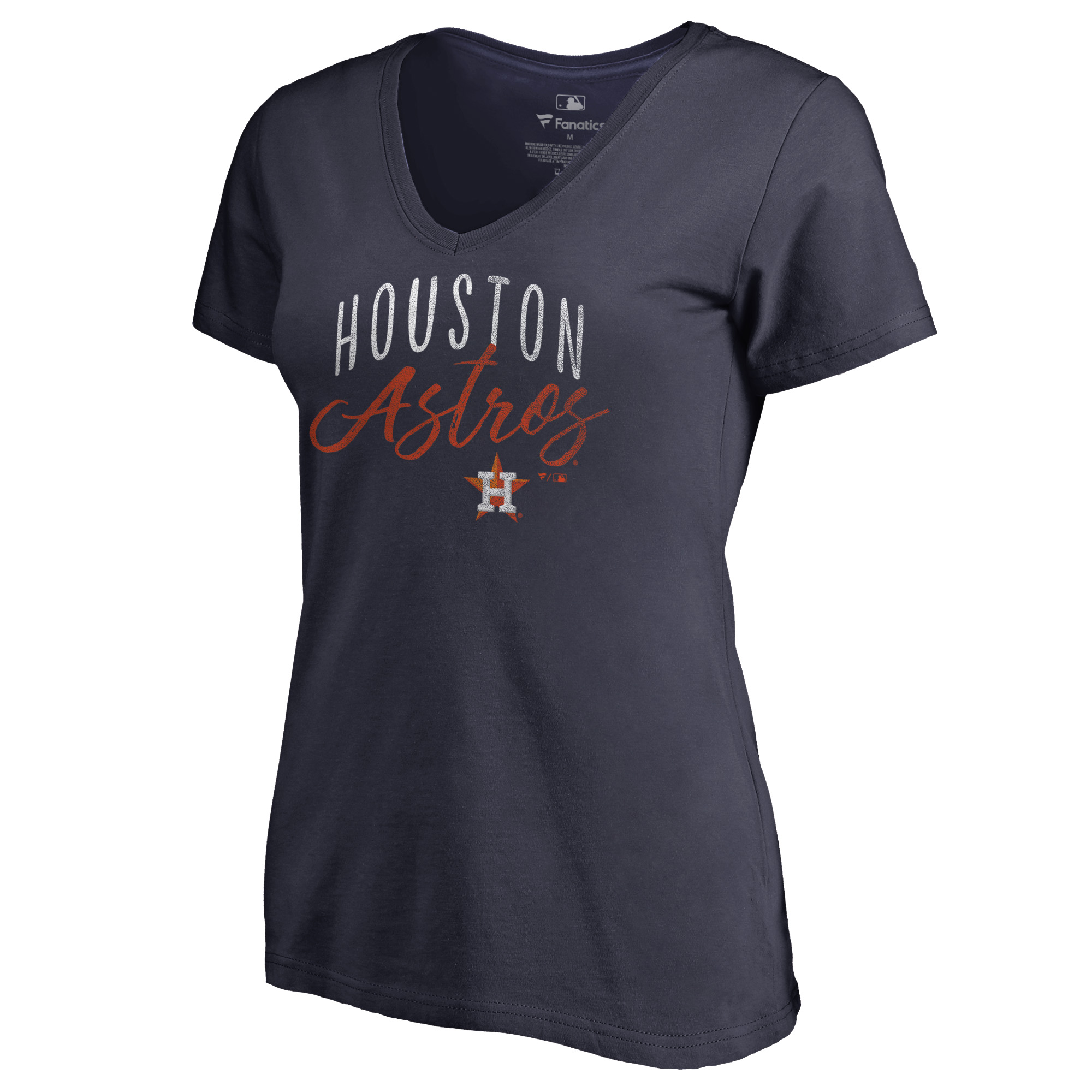 Women’s Navy Houston Astros Graceful V-Neck T-Shirt Houston Astros Fan Edition