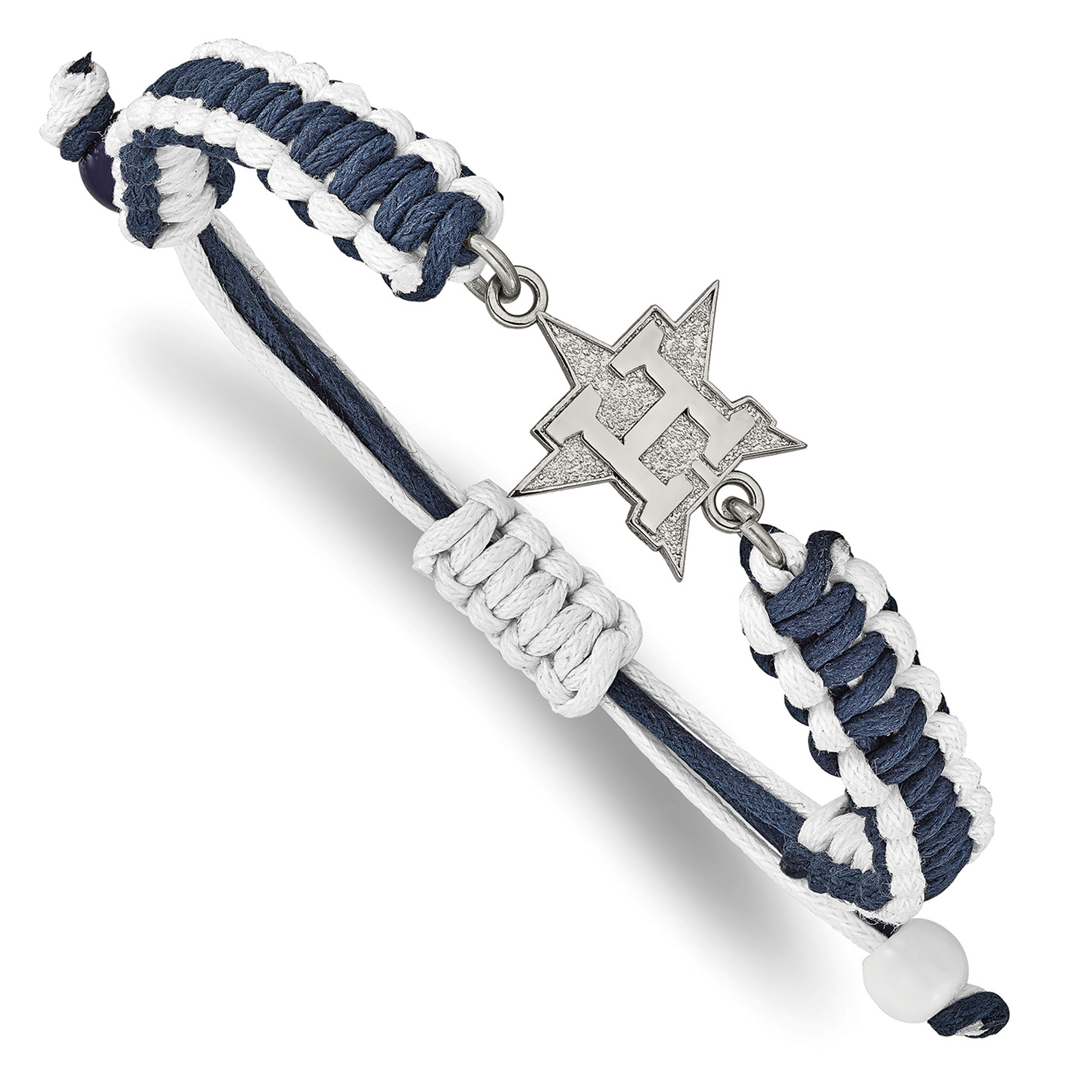 Women’s Houston Astros Stainless Steel Adjustable Cord Bracelet Houston Astros Fan Edition