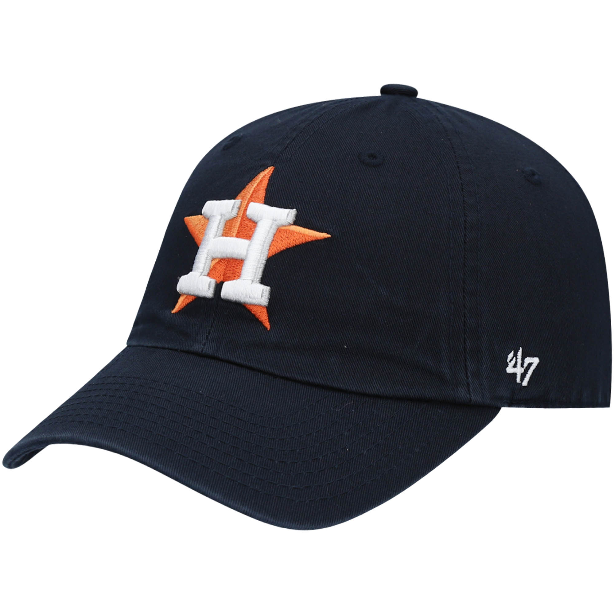 Men’s ’47 Navy Houston Astros Clean Up Adjustable Hat Houston Astros Fan Edition
