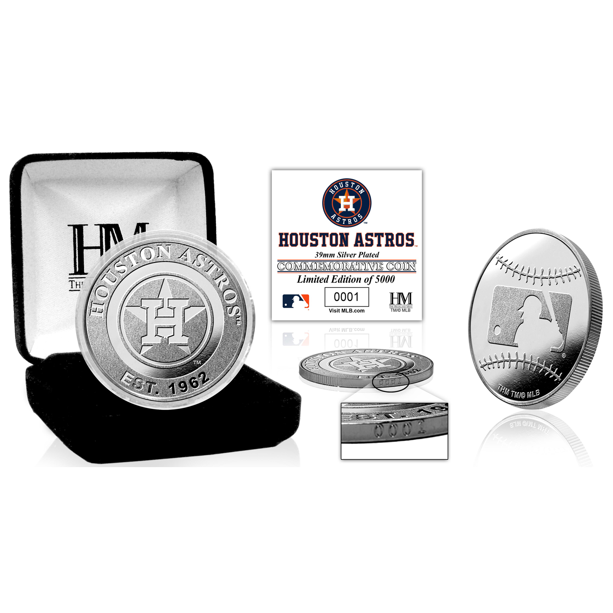 Highland Mint Houston Astros Silver Mint Coin Houston Astros Fan Edition