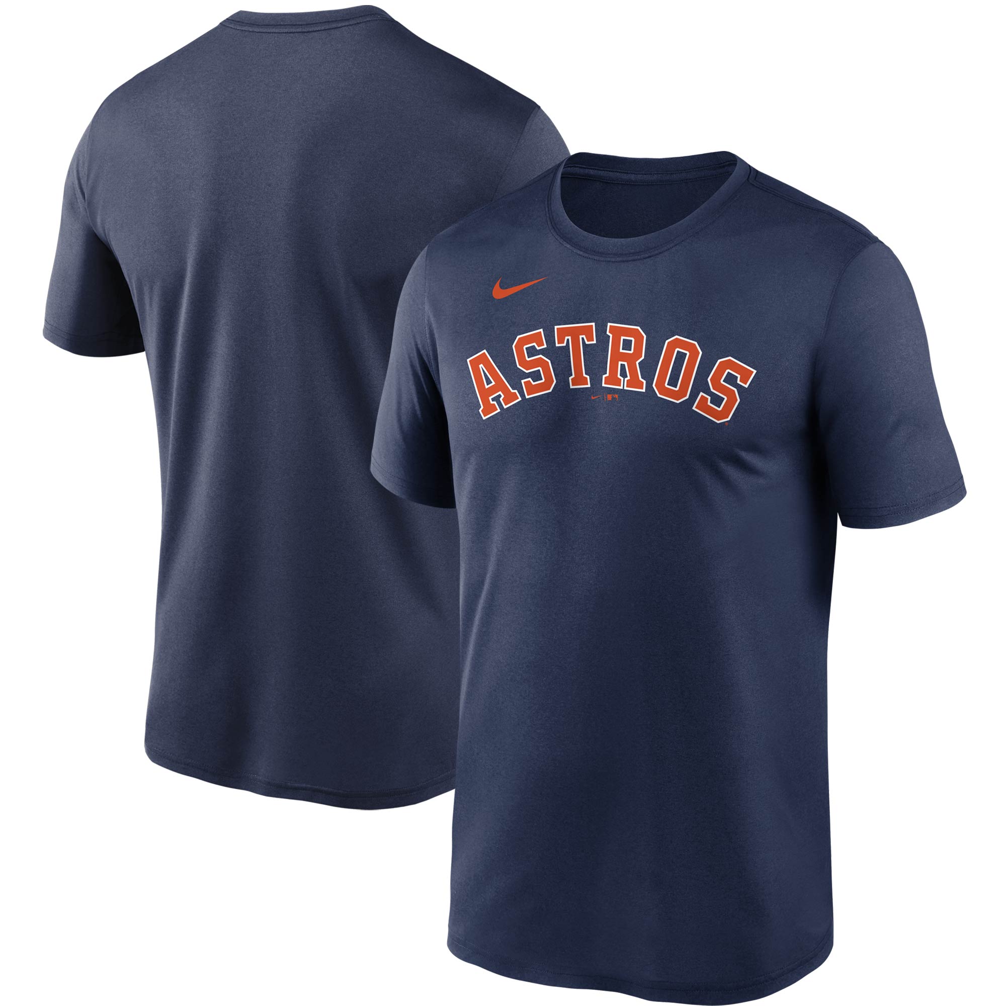 Men’s Nike Navy Houston Astros Wordmark Legend Performance T-Shirt Houston Astros Fan Edition