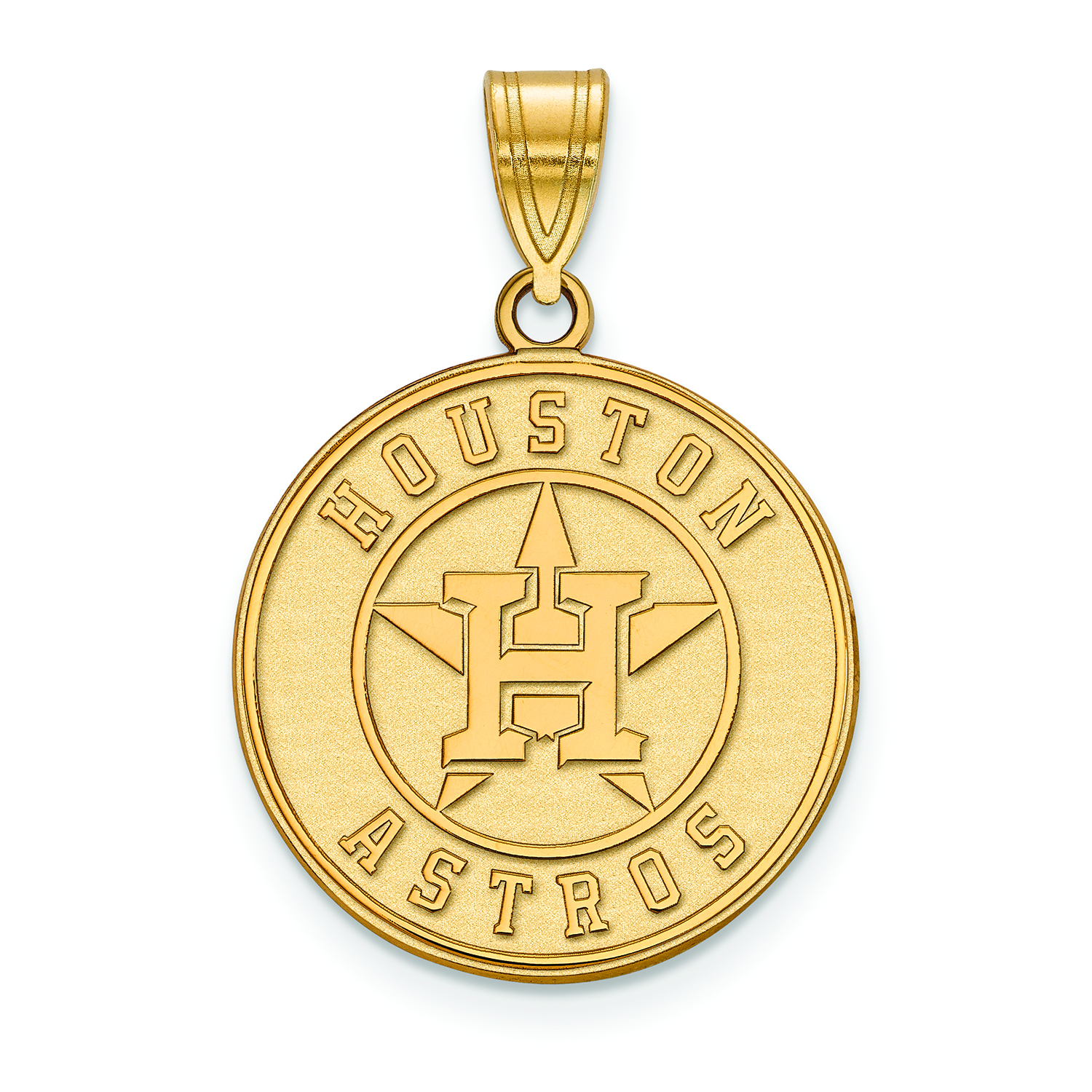 Women’s Houston Astros 10k Yellow Gold Large Pendant Houston Astros Fan Edition