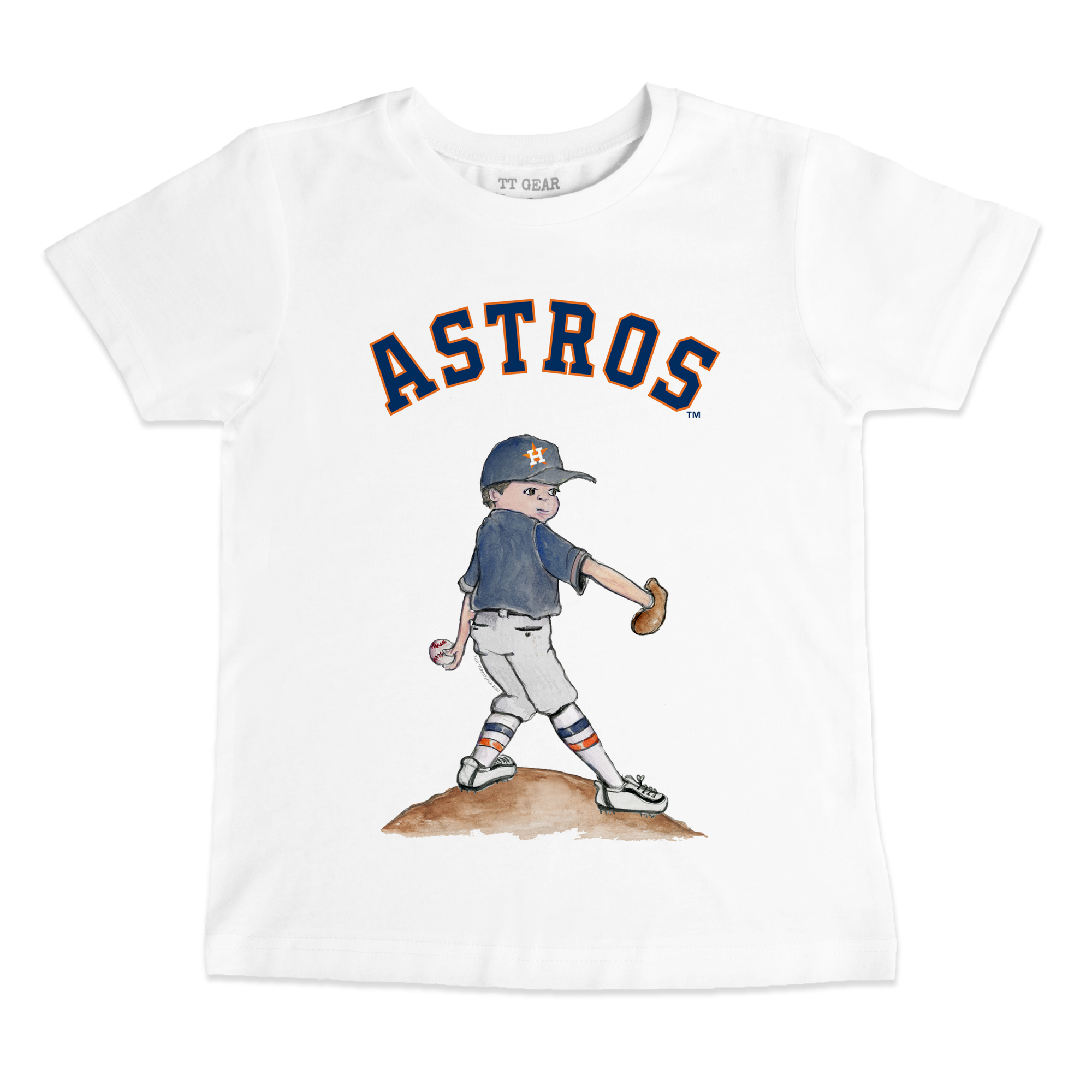 Youth Tiny Turnip White Houston Astros Clemente T-Shirt Houston Astros Fan Edition