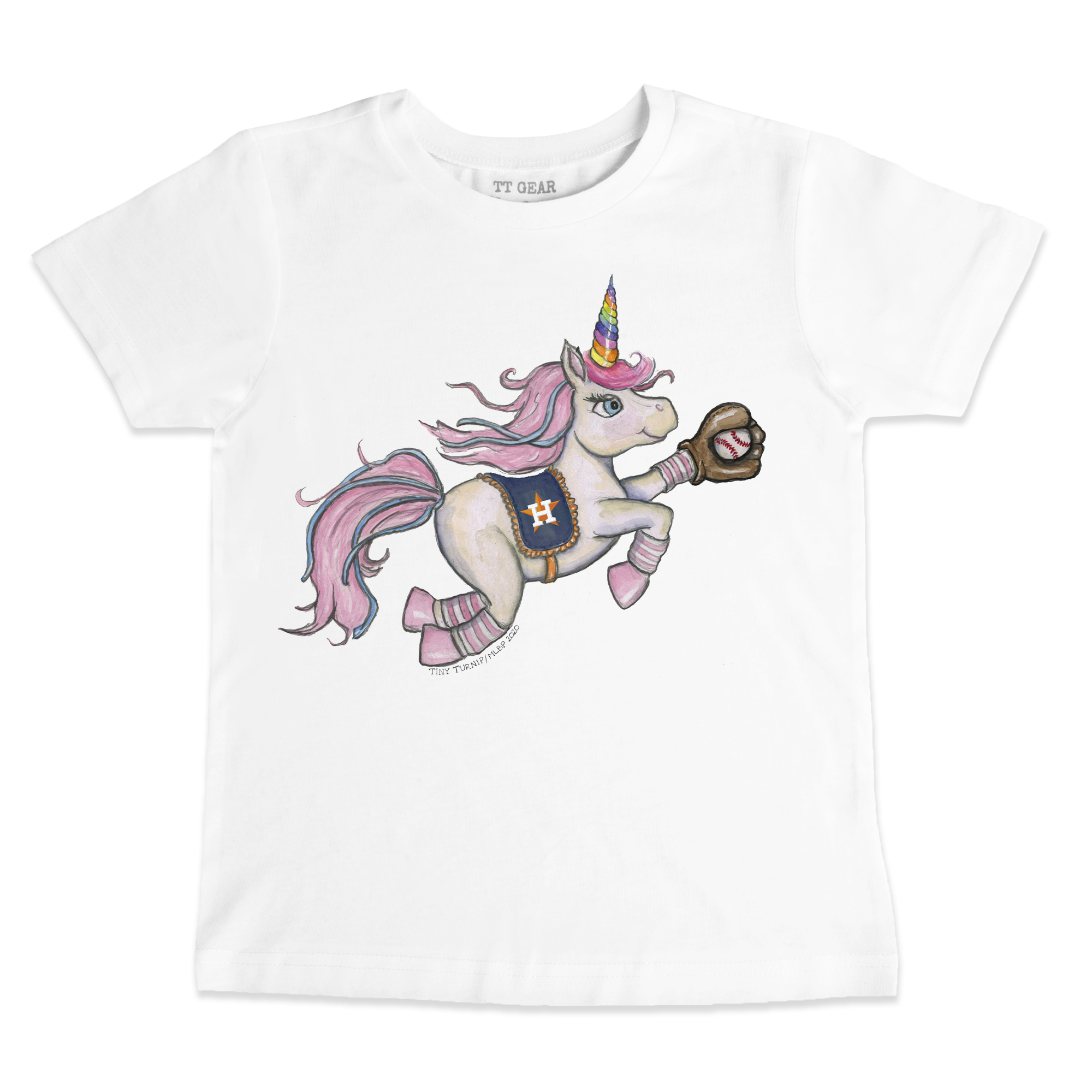 Youth Tiny Turnip White Houston Astros Unicorn T-Shirt Houston Astros Fan Edition