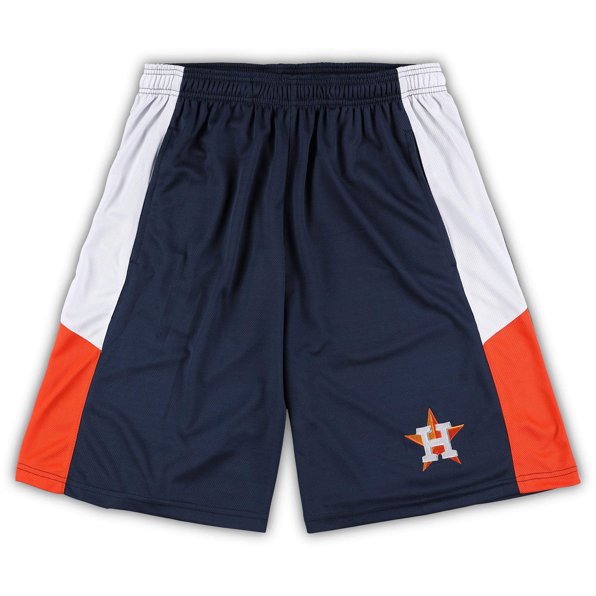 Men’s Navy Houston Astros Big & Tall Team Shorts Houston Astros Fan Edition