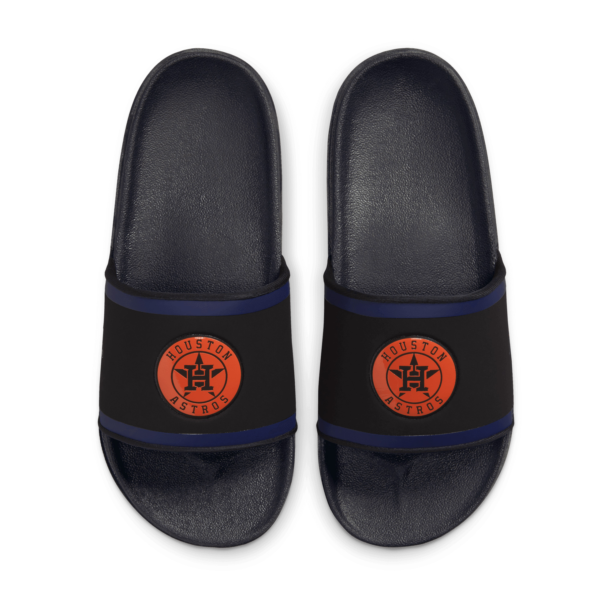 Nike Houston Astros Off-Court Wordmark Slide Sandals Houston Astros Fan Edition