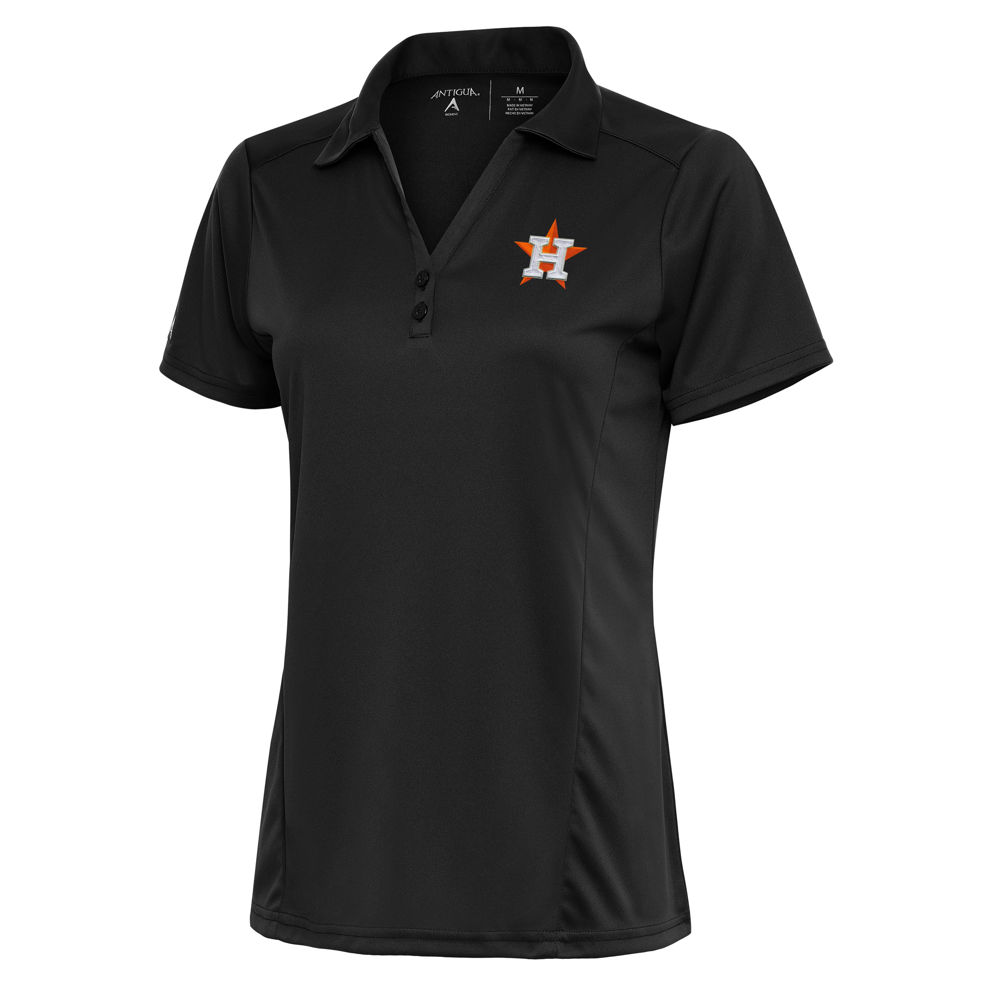 Women’s Antigua Charcoal Houston Astros Logo Tribute Polo Houston Astros Fan Edition