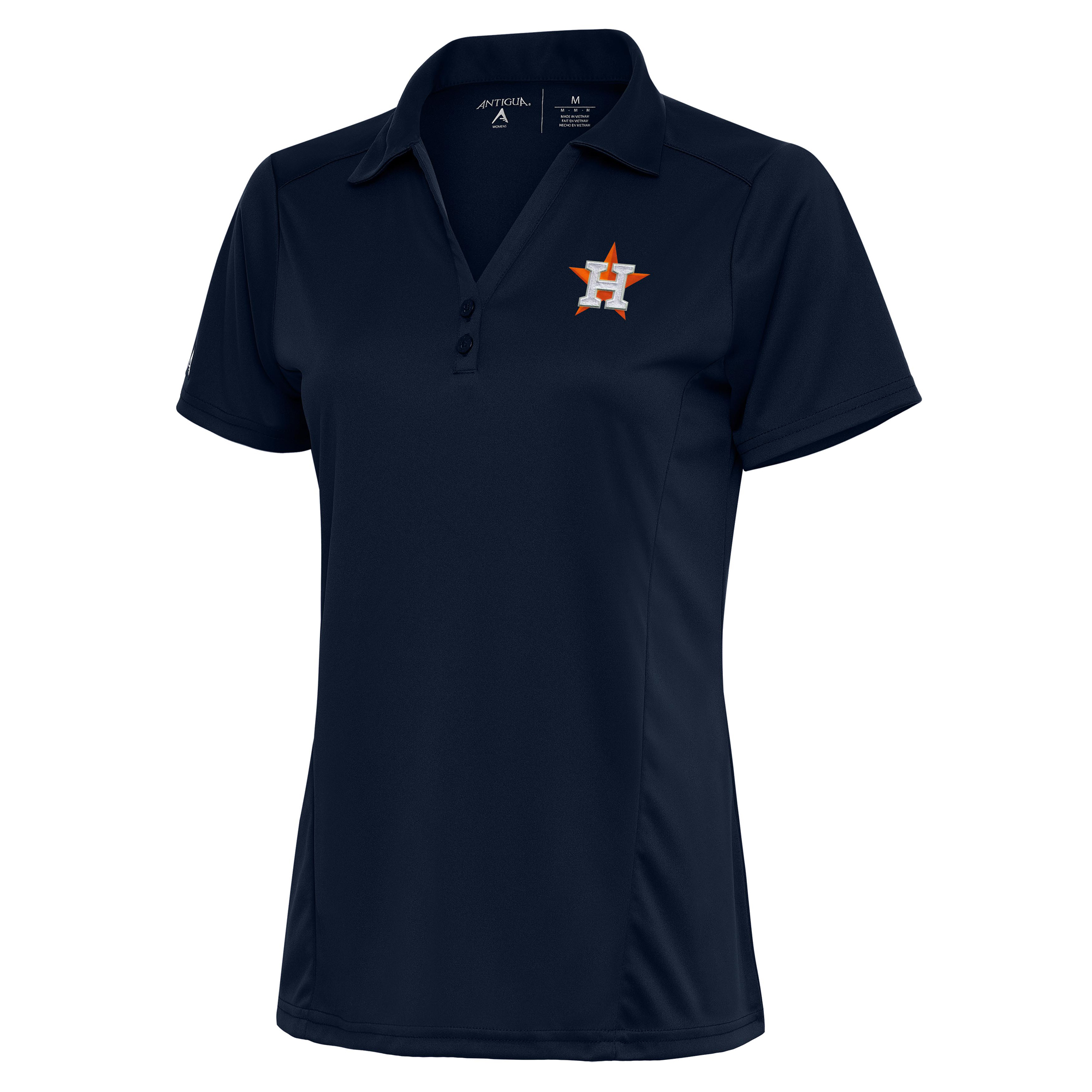 Women’s Antigua Navy Houston Astros Logo Tribute Polo Houston Astros Fan Edition