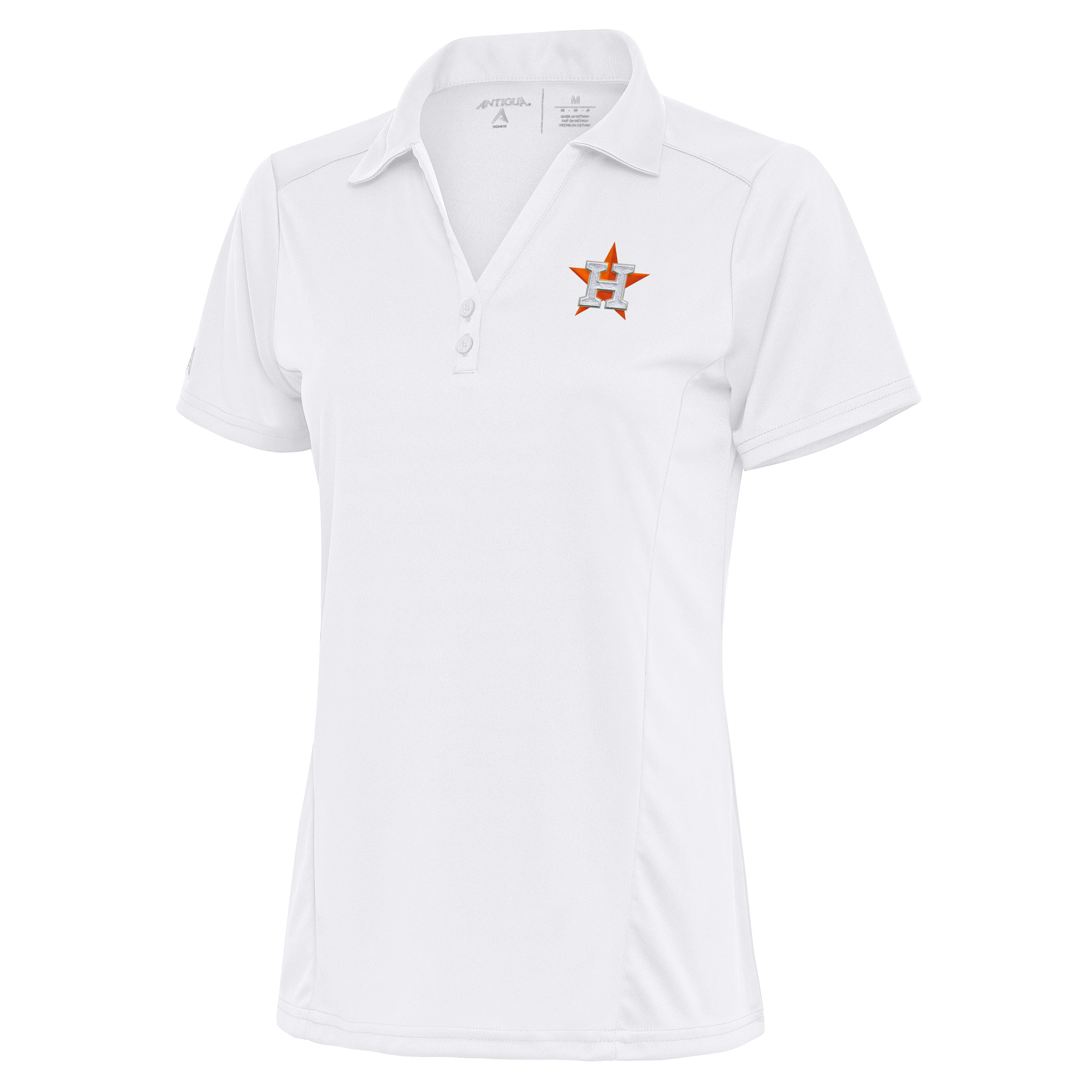 Women’s Antigua White Houston Astros Logo Tribute Polo Houston Astros Fan Edition