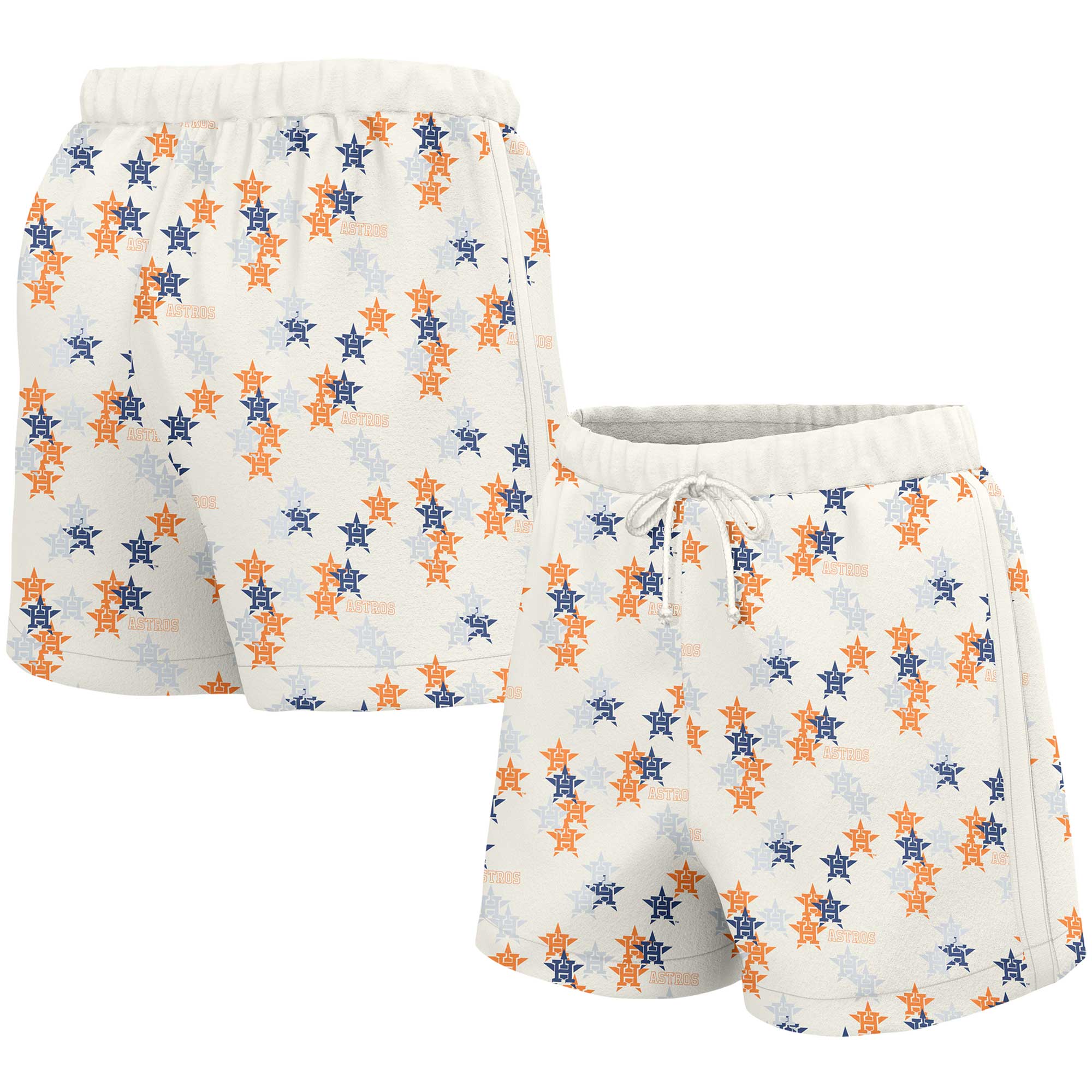 Women’s Lusso White Houston Astros Marge Shorts Houston Astros Fan Edition