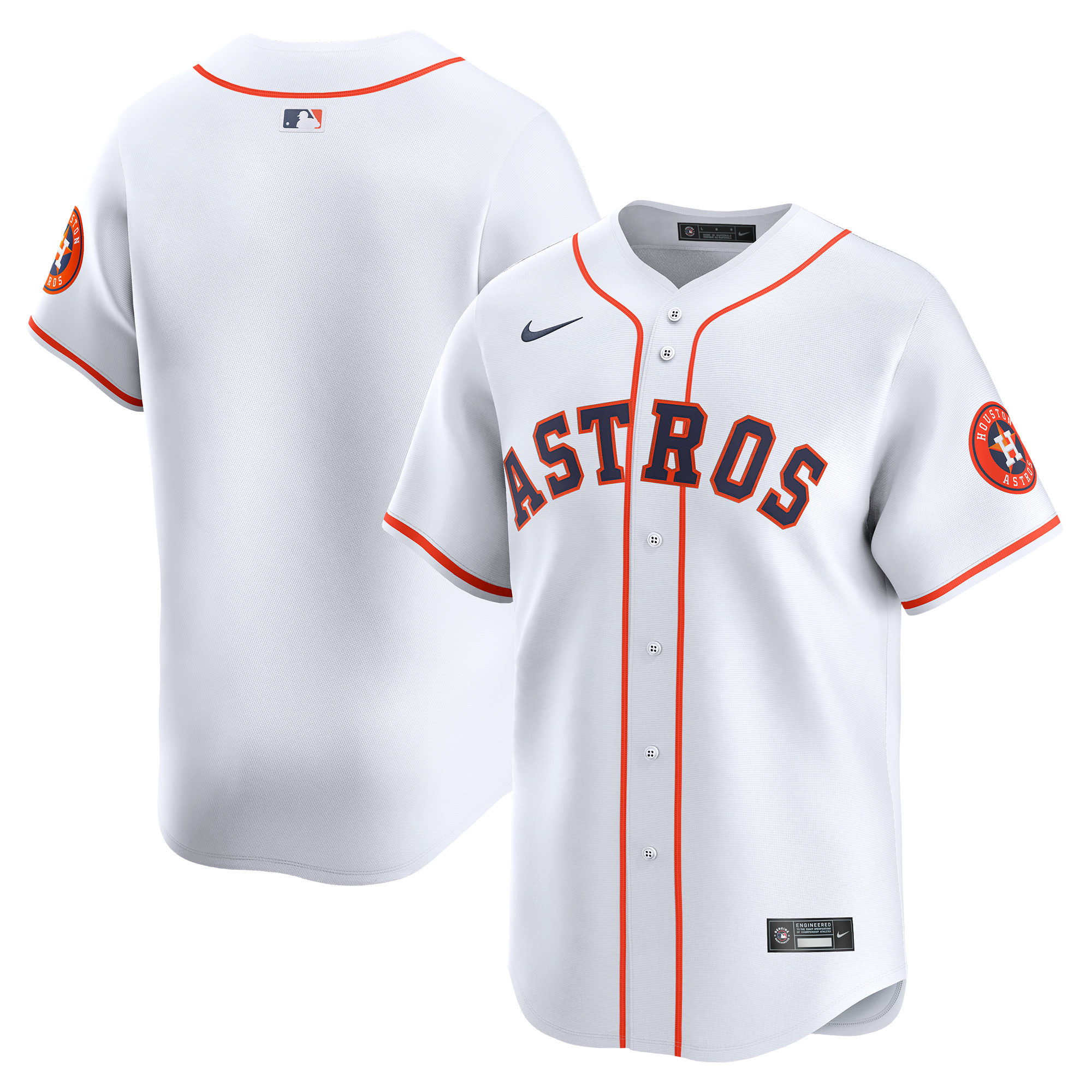 Men’s Nike White Houston Astros Home Limited Jersey Houston Astros Fan Edition