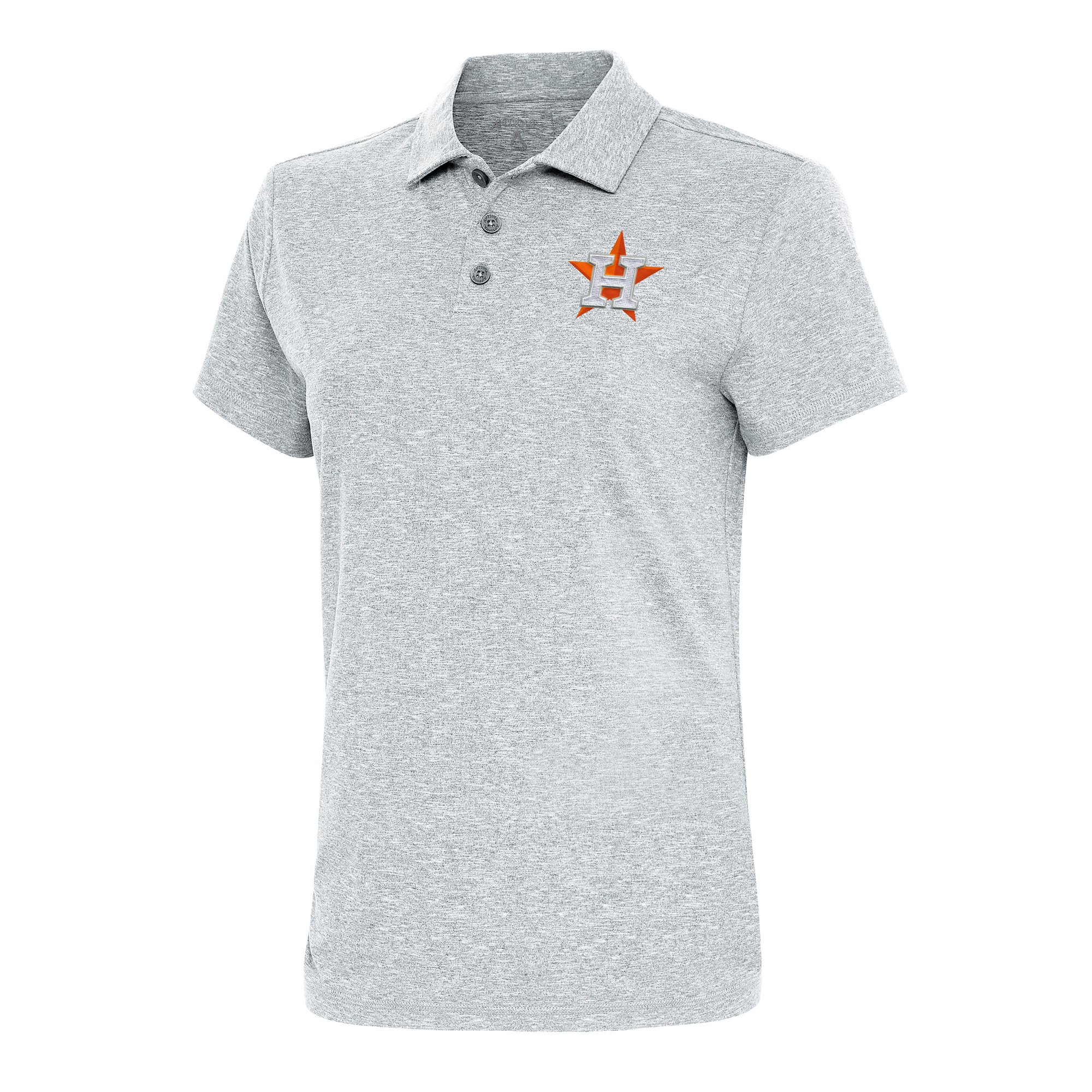 Women’s Antigua  Heather Gray Houston Astros Motivated Polo Houston Astros Fan Edition