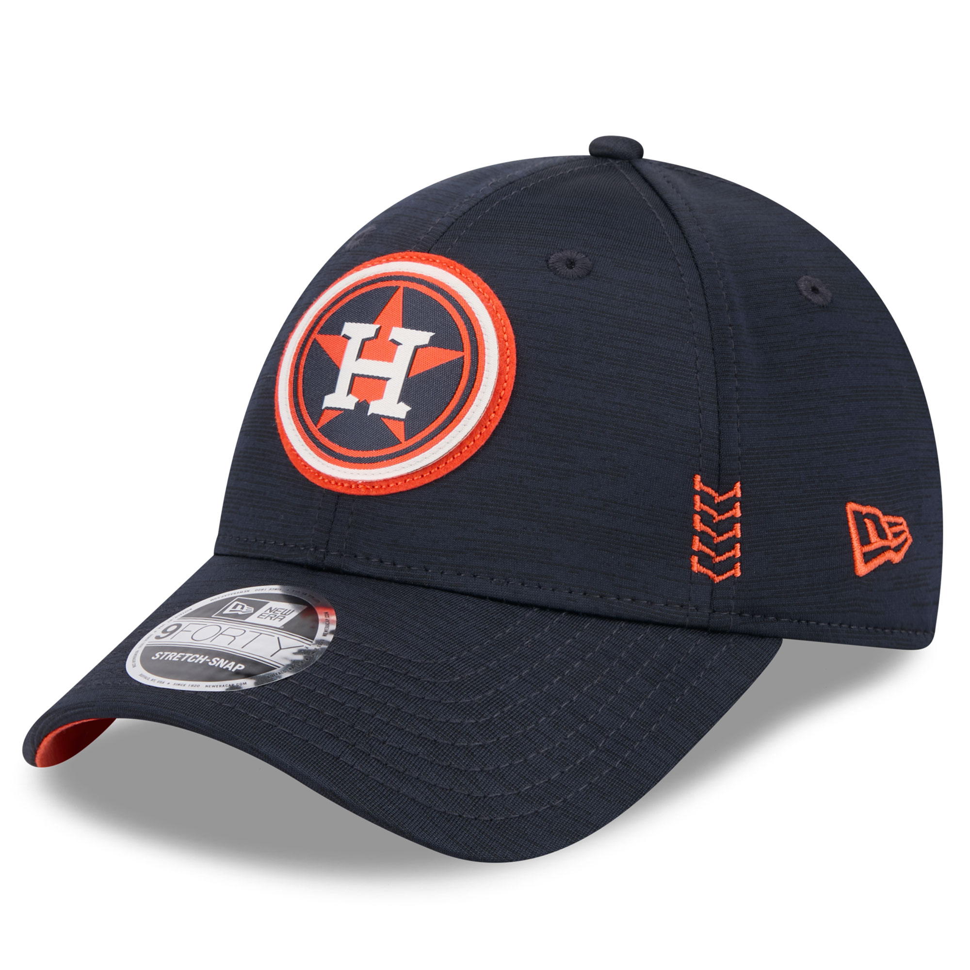 Men’s New Era  Navy Houston Astros 2024 Clubhouse 9FORTY Adjustable Hat Houston Astros Fan Edition