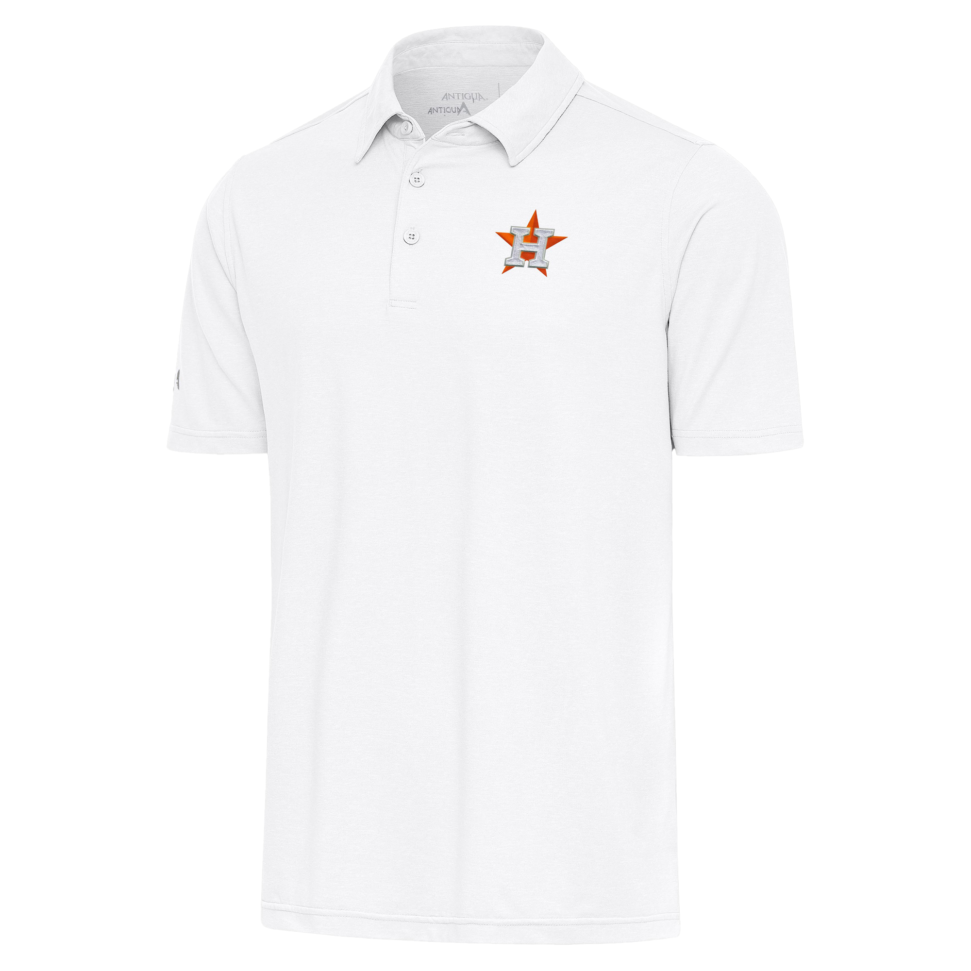 Men’s Antigua  White Houston Astros Par Polo Houston Astros Fan Edition
