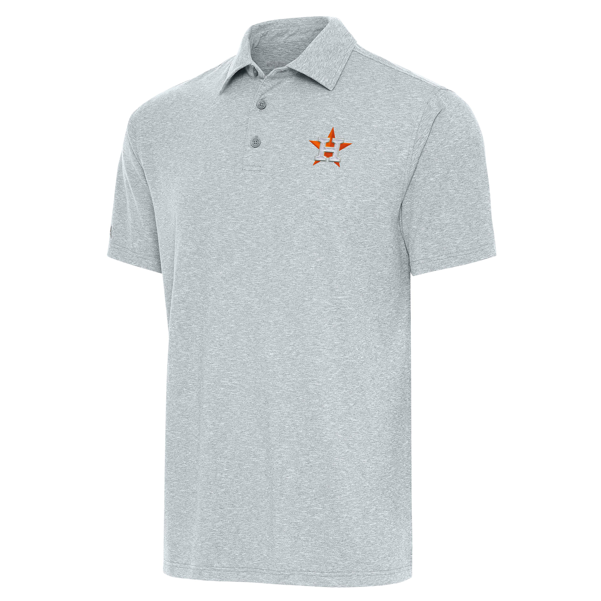 Men’s Antigua  Heather Gray Houston Astros Par Polo Houston Astros Fan Edition