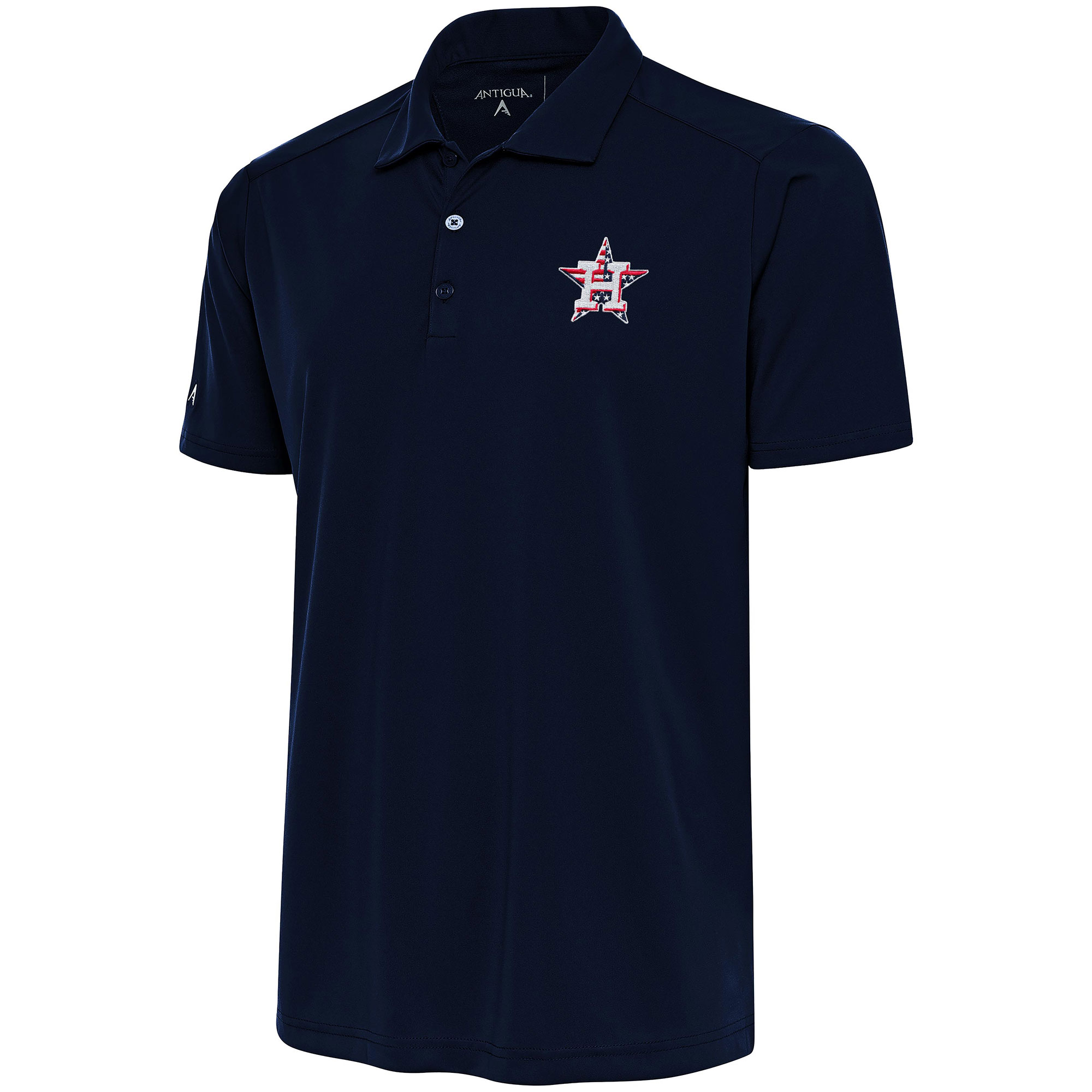 Men’s Antigua  Navy Houston Astros Patriotic Tribute Polo Houston Astros Fan Edition