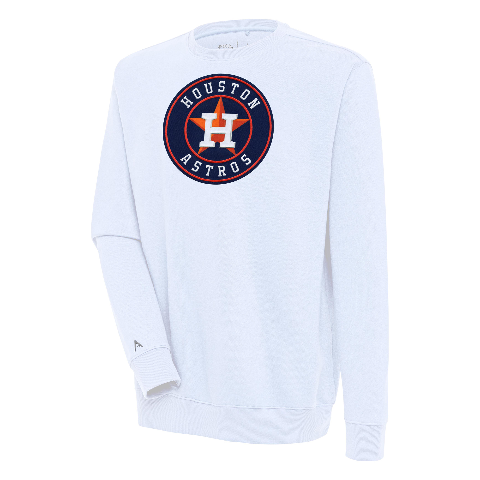 Men’s Antigua White Houston Astros Victory Pullover Sweatshirt Houston Astros Fan Edition