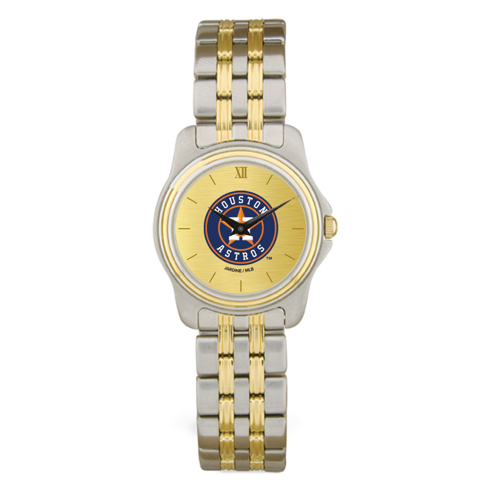 Women’s Houston Astros Gold Dial Two-Tone Wristwatch Houston Astros Fan Edition