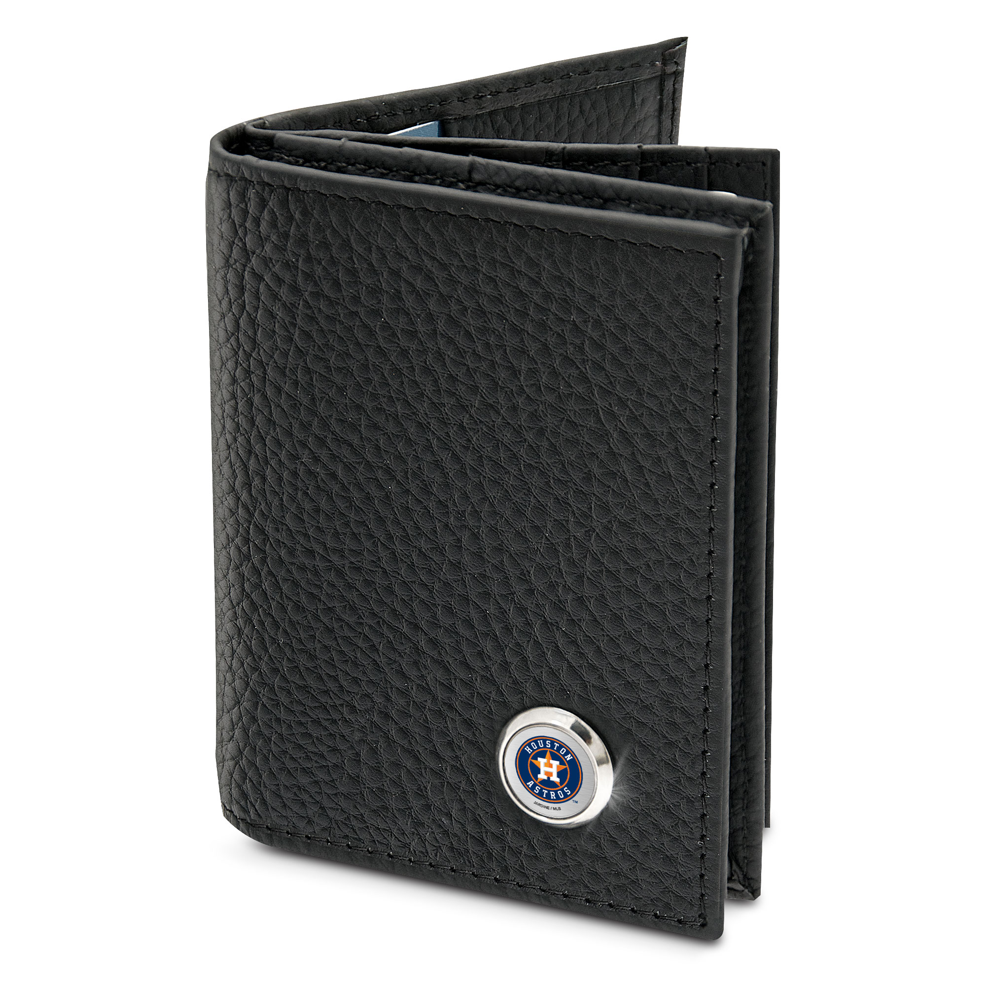 Men’s Black Houston Astros Business Card Wallet Houston Astros Fan Edition