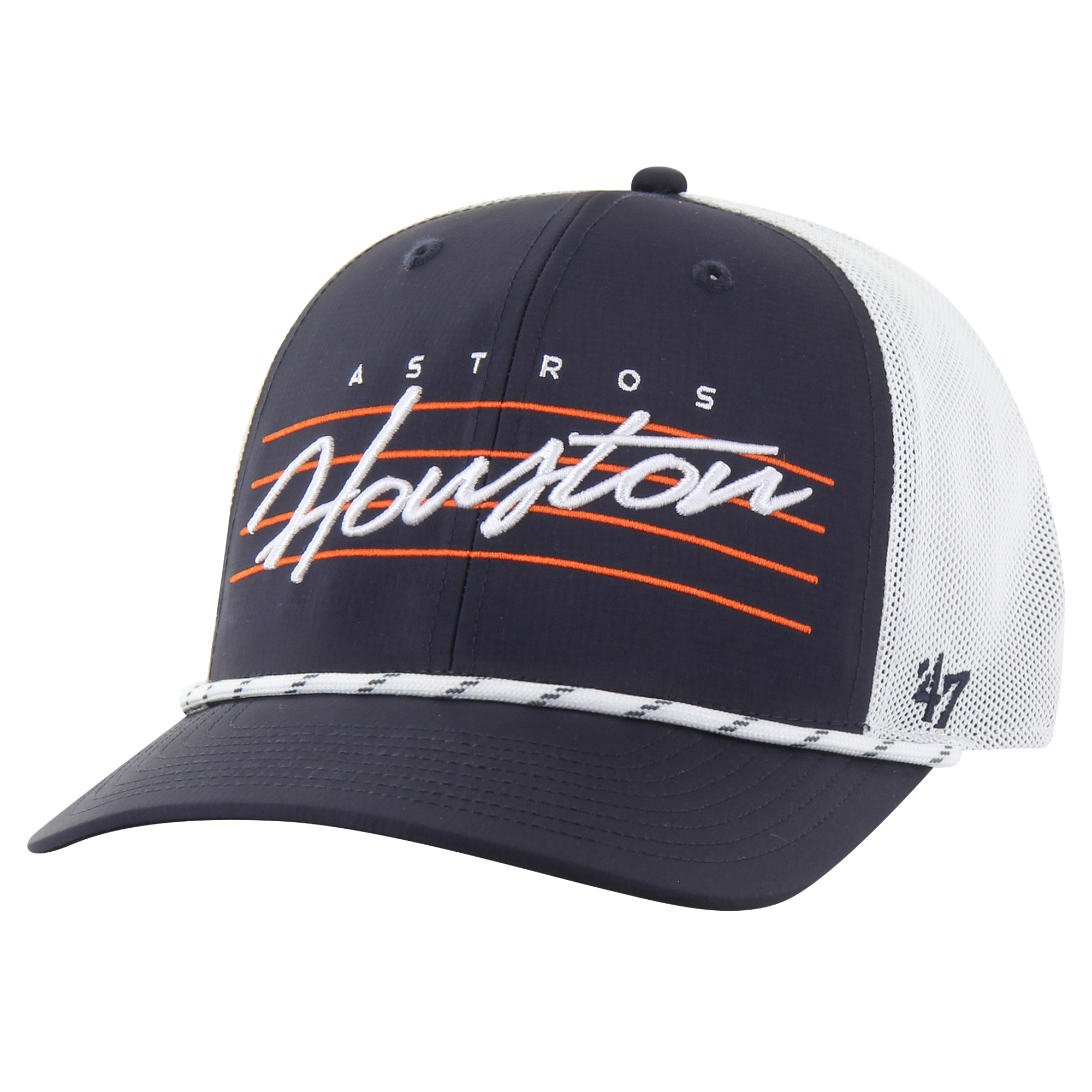 Men’s ’47 Navy Houston Astros Downburst Trucker Adjustable Hat Houston Astros Fan Edition