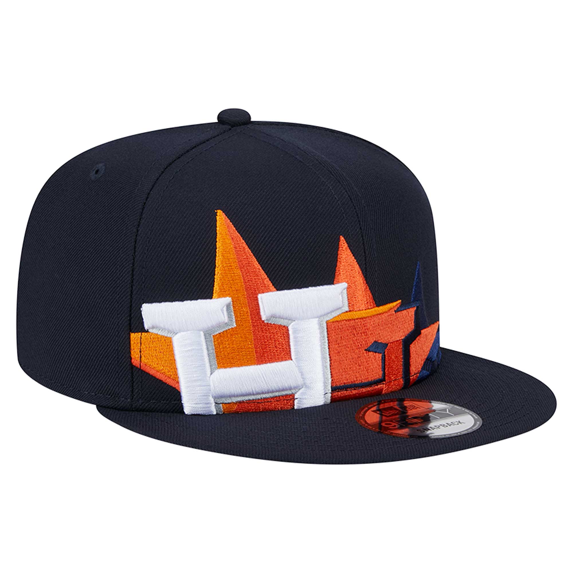 Men’s New Era Navy Houston Astros Team Shadow 9FIFTY Snapback Hat Houston Astros Fan Edition