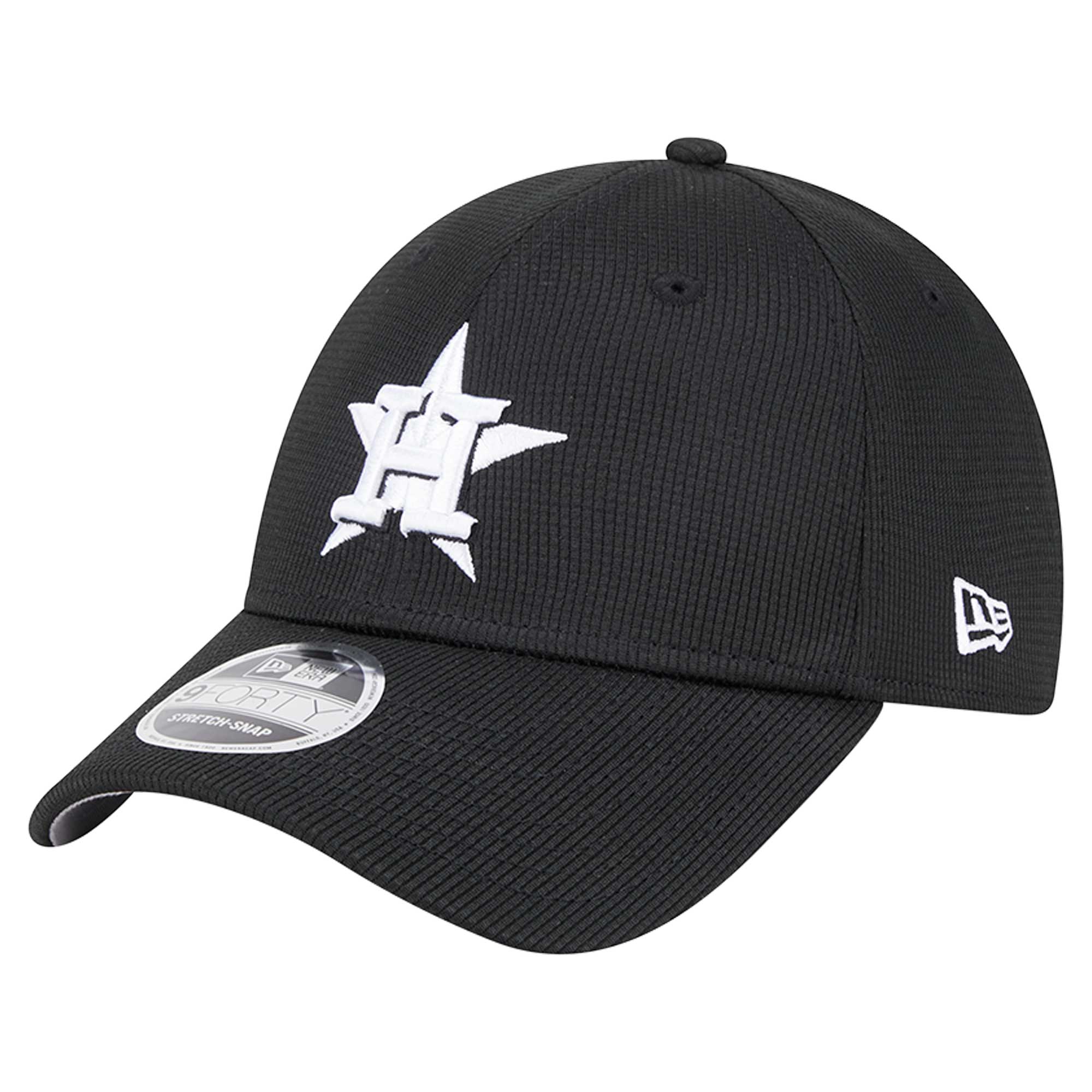 Men’s New Era Black Houston Astros Pivot 9FORTY Adjustable Hat Houston Astros Fan Edition