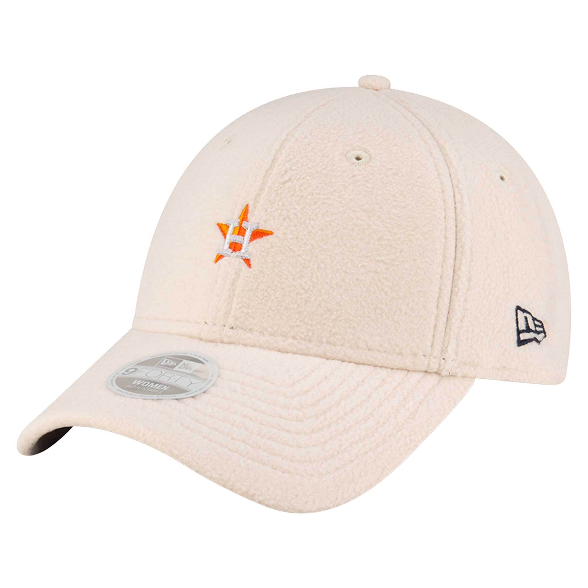 Women’s New Era White Houston Astros Chrome Cozy 9FORTY Adjustable Hat Houston Astros Fan Edition