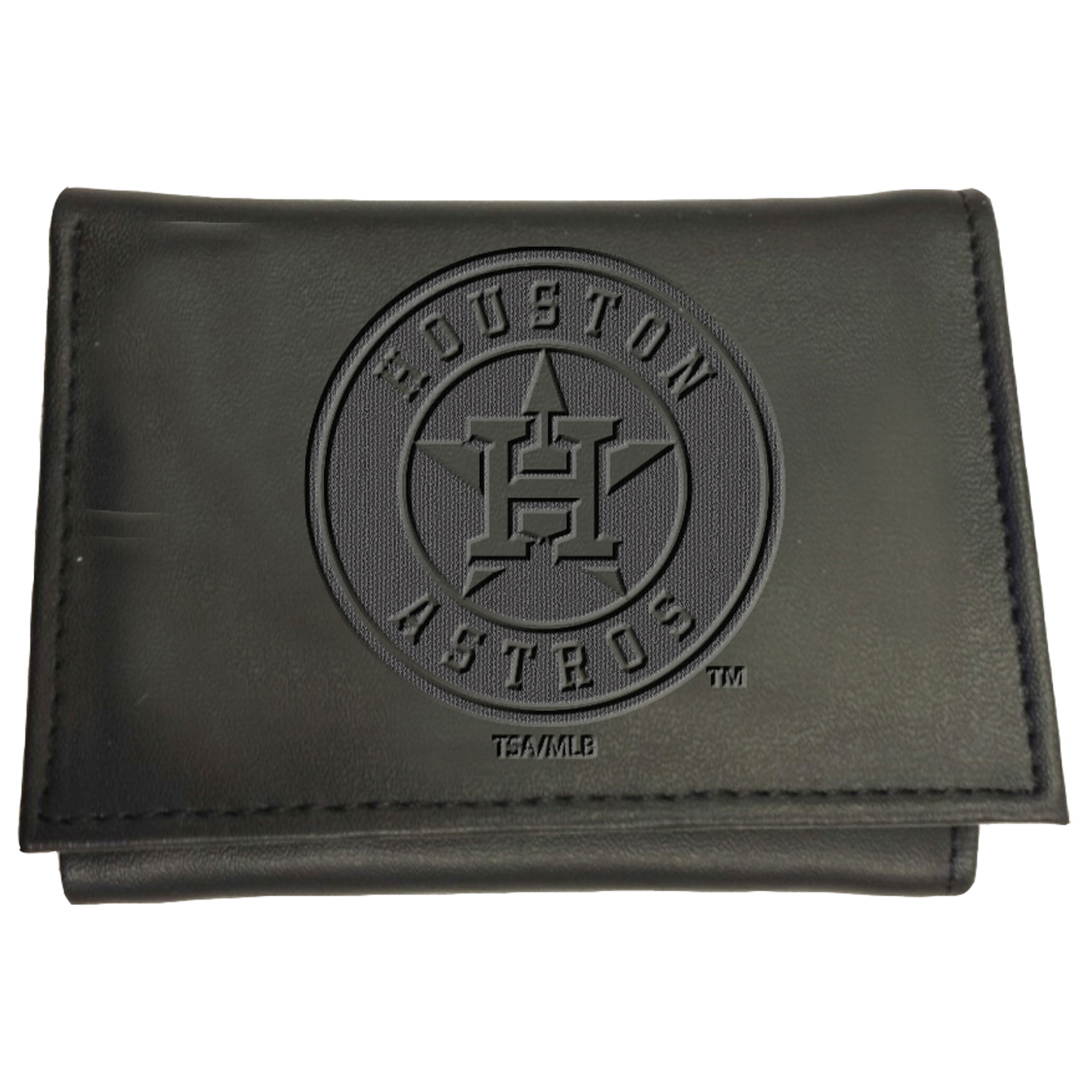 Black Houston Astros Hybrid Tri-Fold Wallet Houston Astros Fan Edition