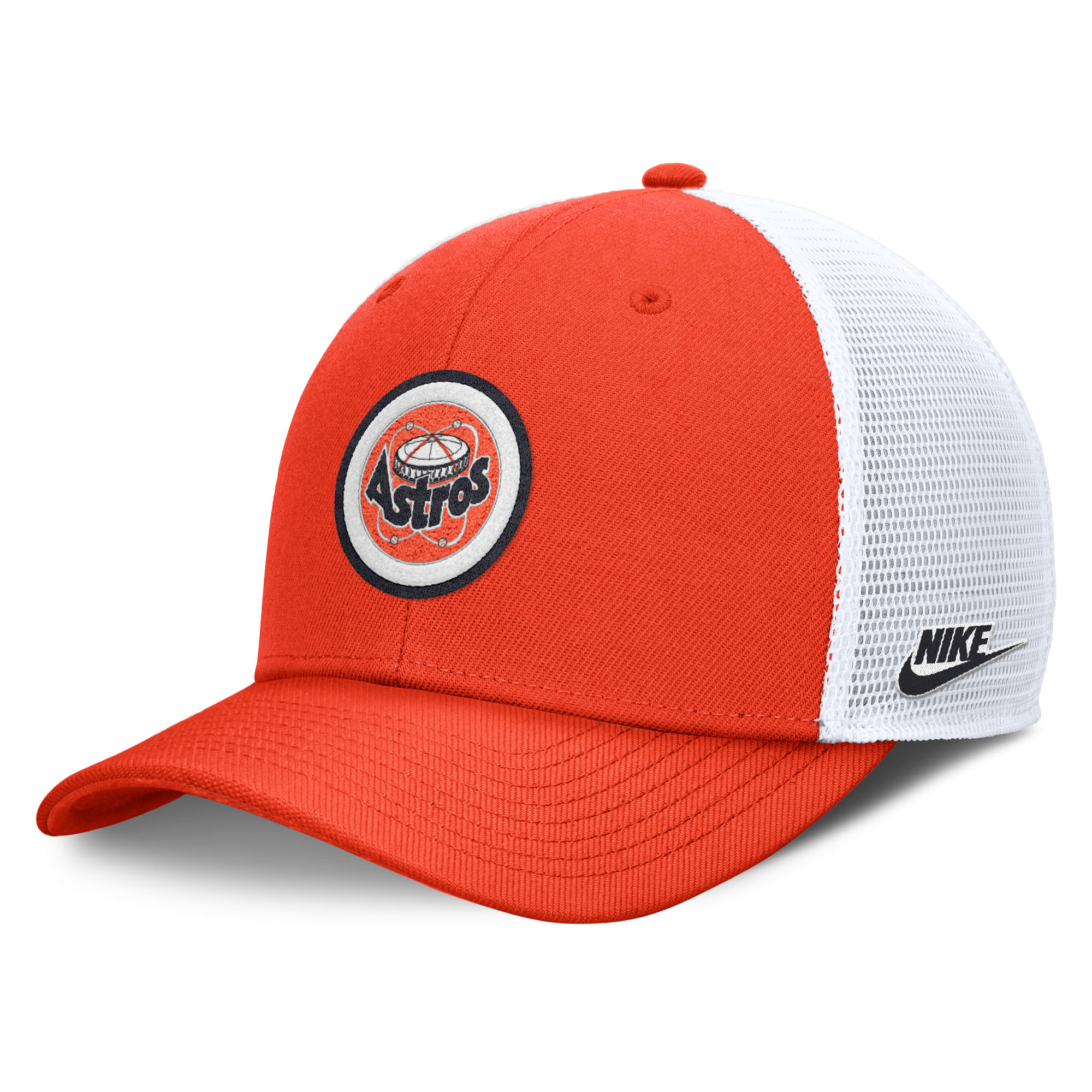 Men’s Nike  Orange Houston Astros Cooperstown Collection Rise Trucker Adjustable Hat Houston Astros Fan Edition