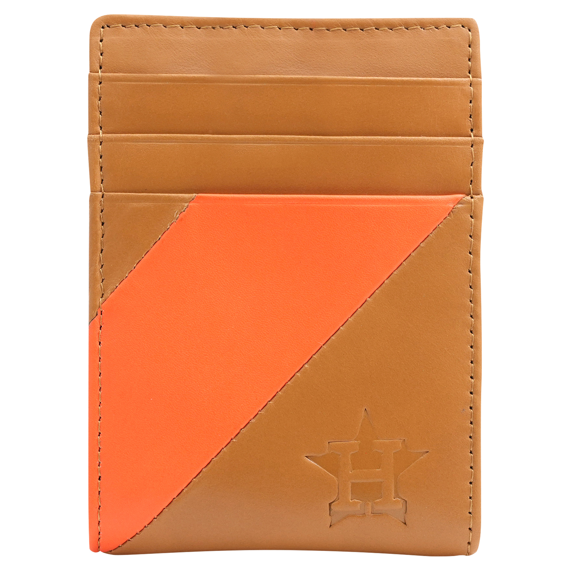 Lusso Houston Astros Olson Leather Cardholder Houston Astros Fan Edition