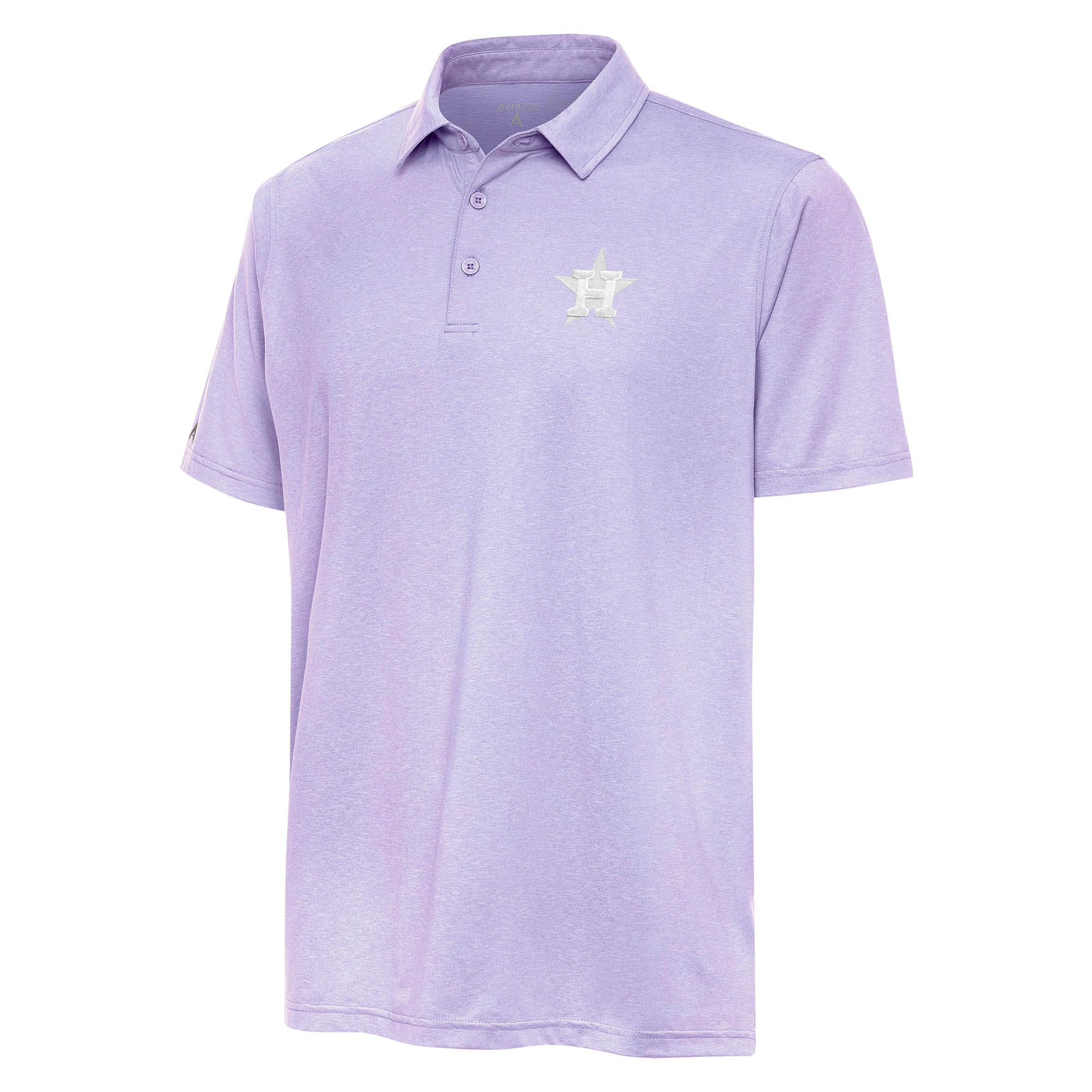 Men’s Antigua Lavender Houston Astros Par 3 Polo Houston Astros Fan Edition