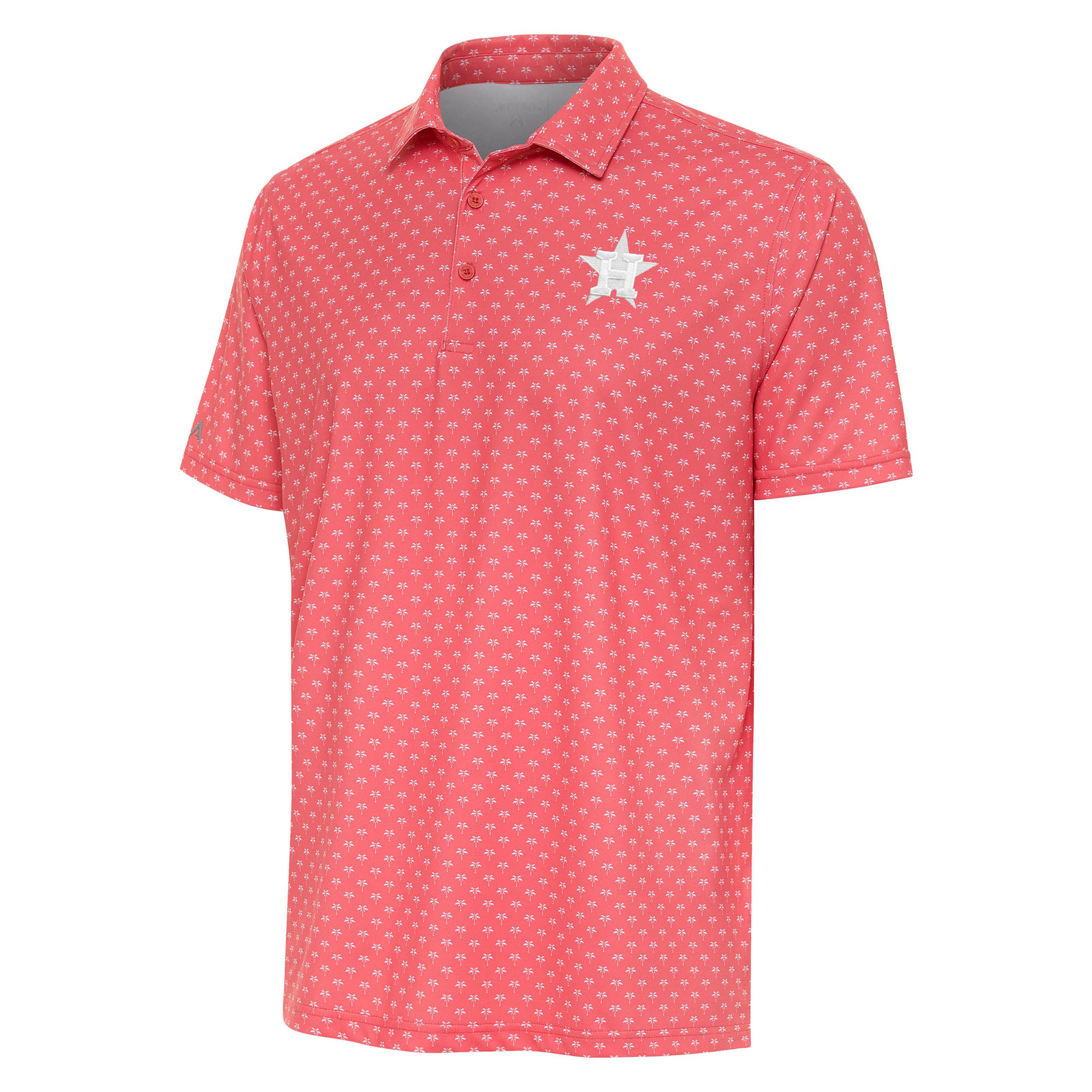 Men’s Antigua  Coral Houston Astros Kona Polo Houston Astros Fan Edition