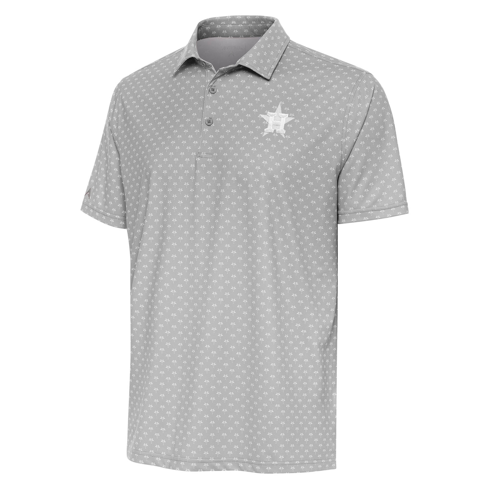 Men’s Antigua  Gray Houston Astros Kona Polo Houston Astros Fan Edition