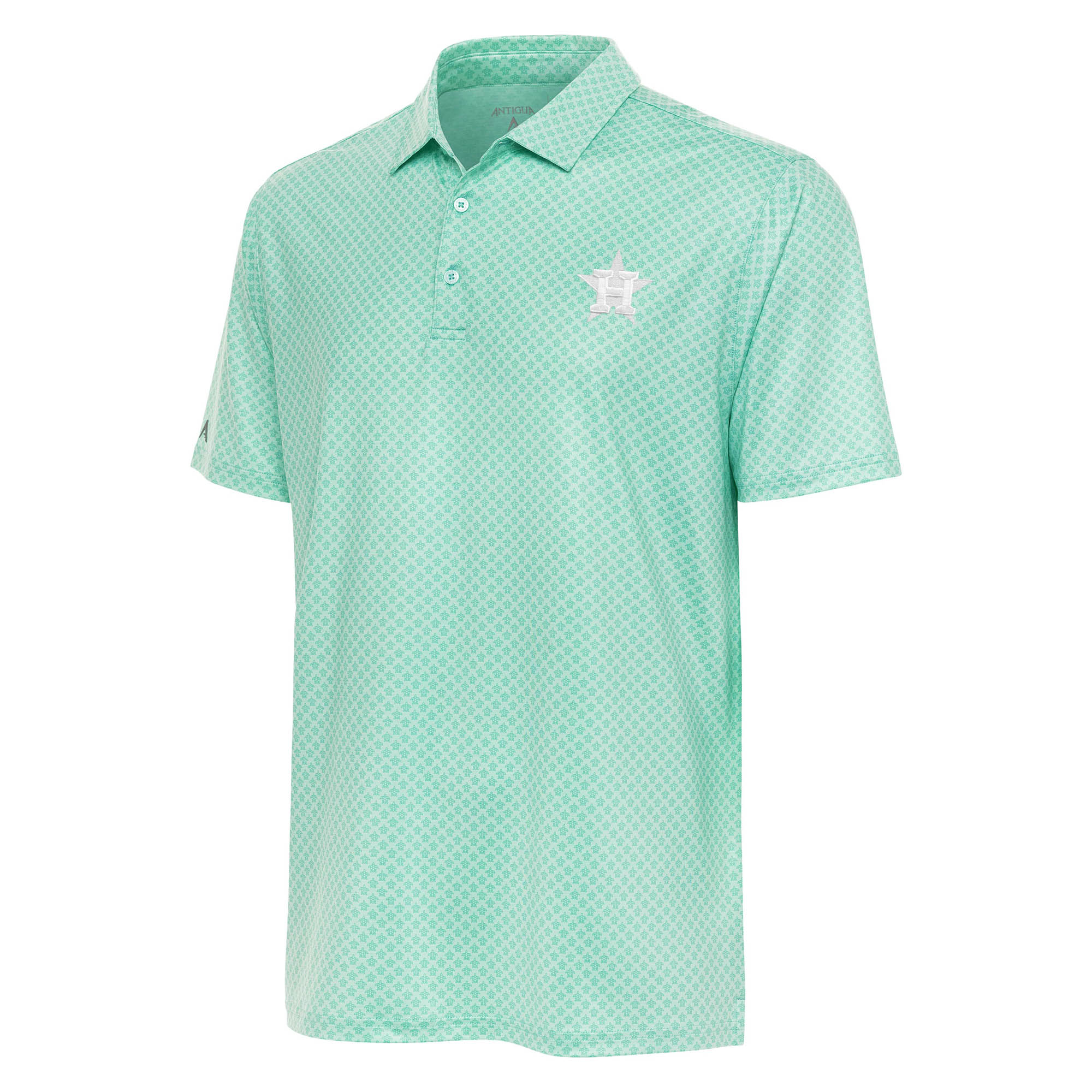 Men’s Antigua  Teal Houston Astros Dawdle Polo Houston Astros Fan Edition