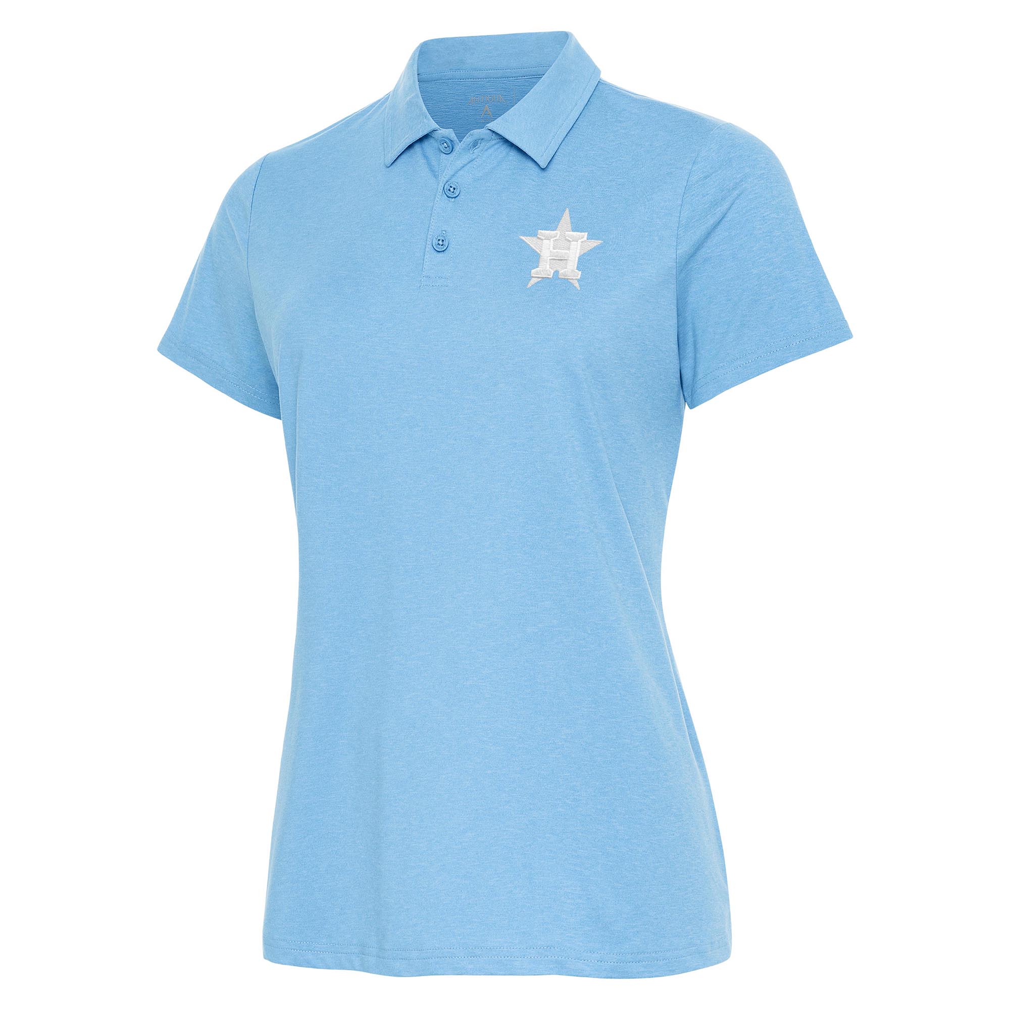 Women’s Antigua  Light Blue Houston Astros Matter Polo Houston Astros Fan Edition