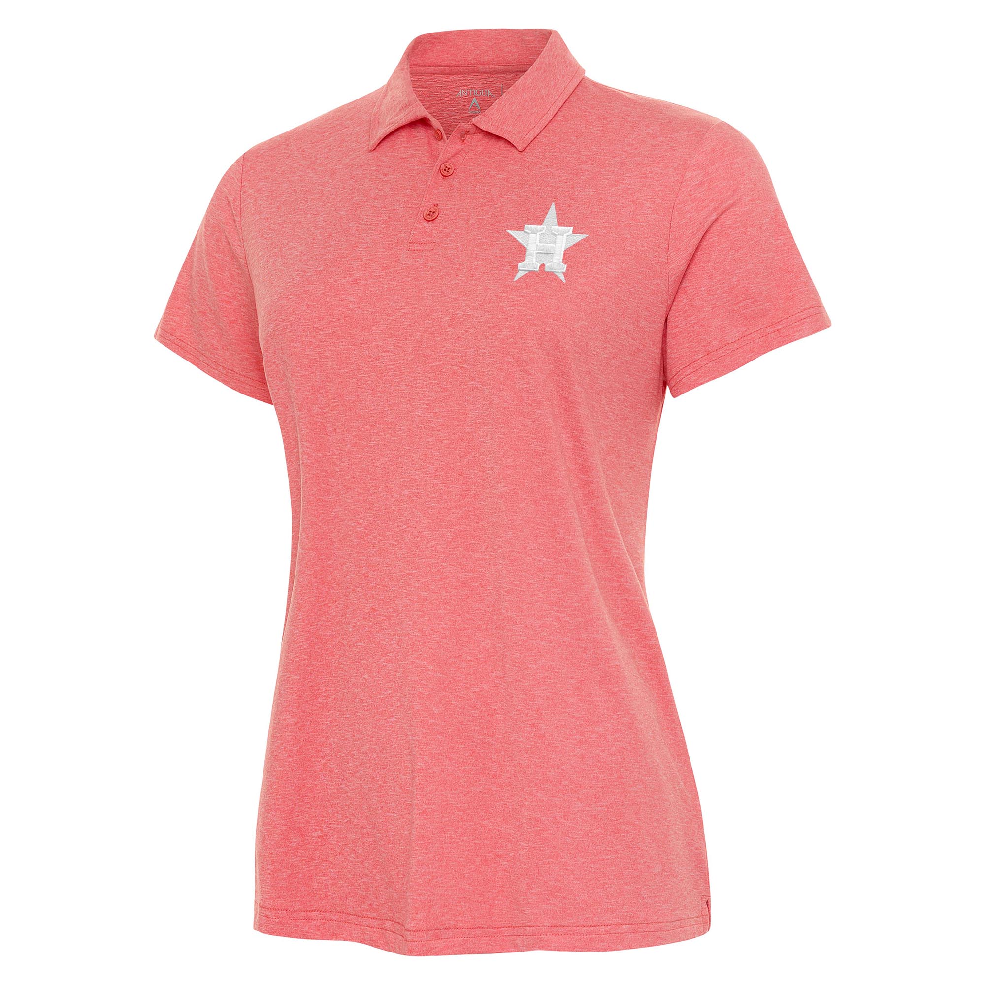 Women’s Antigua  Coral Houston Astros Matter Polo Houston Astros Fan Edition