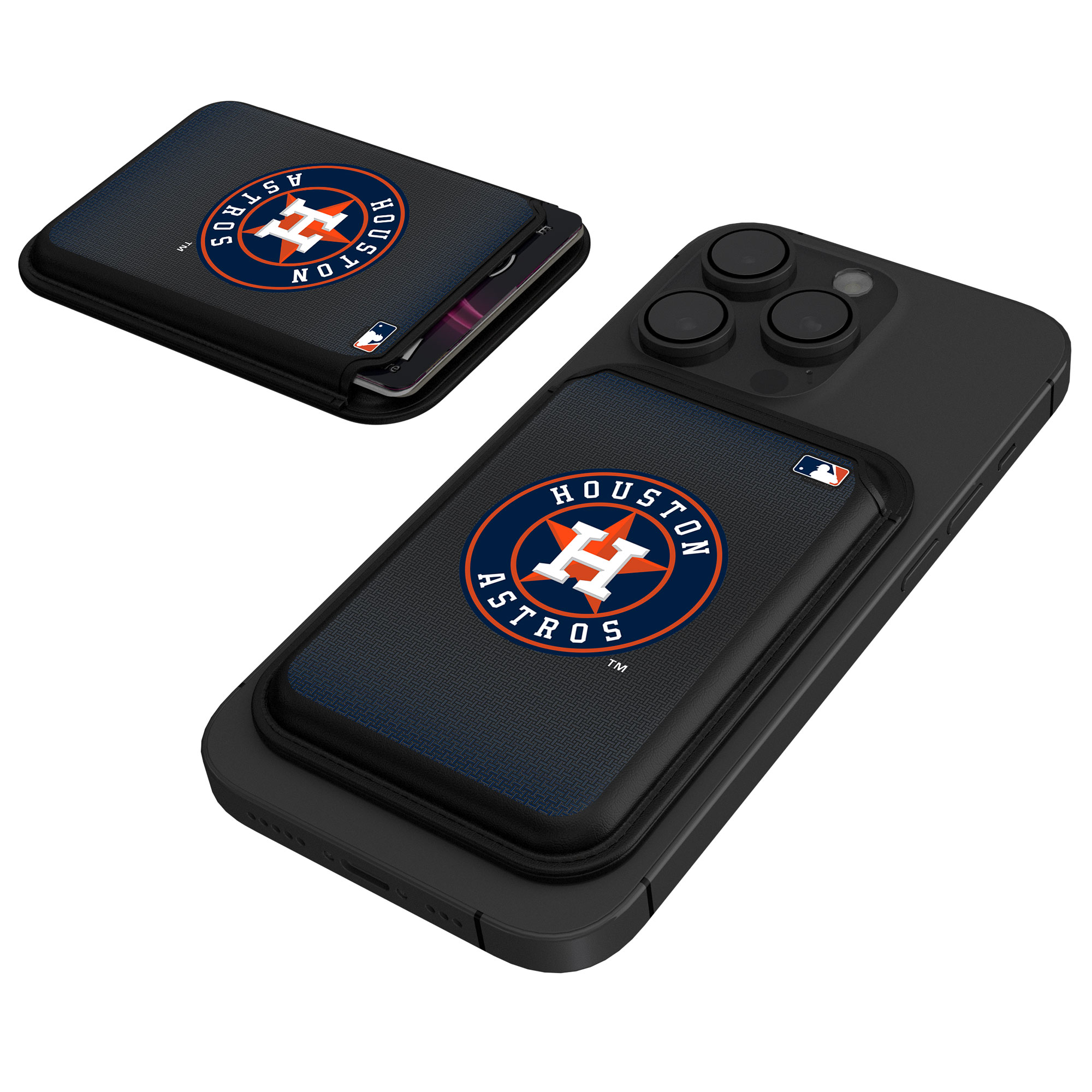 Keyscaper Houston Astros Magnetic Credit Card Wallet Houston Astros Fan Edition