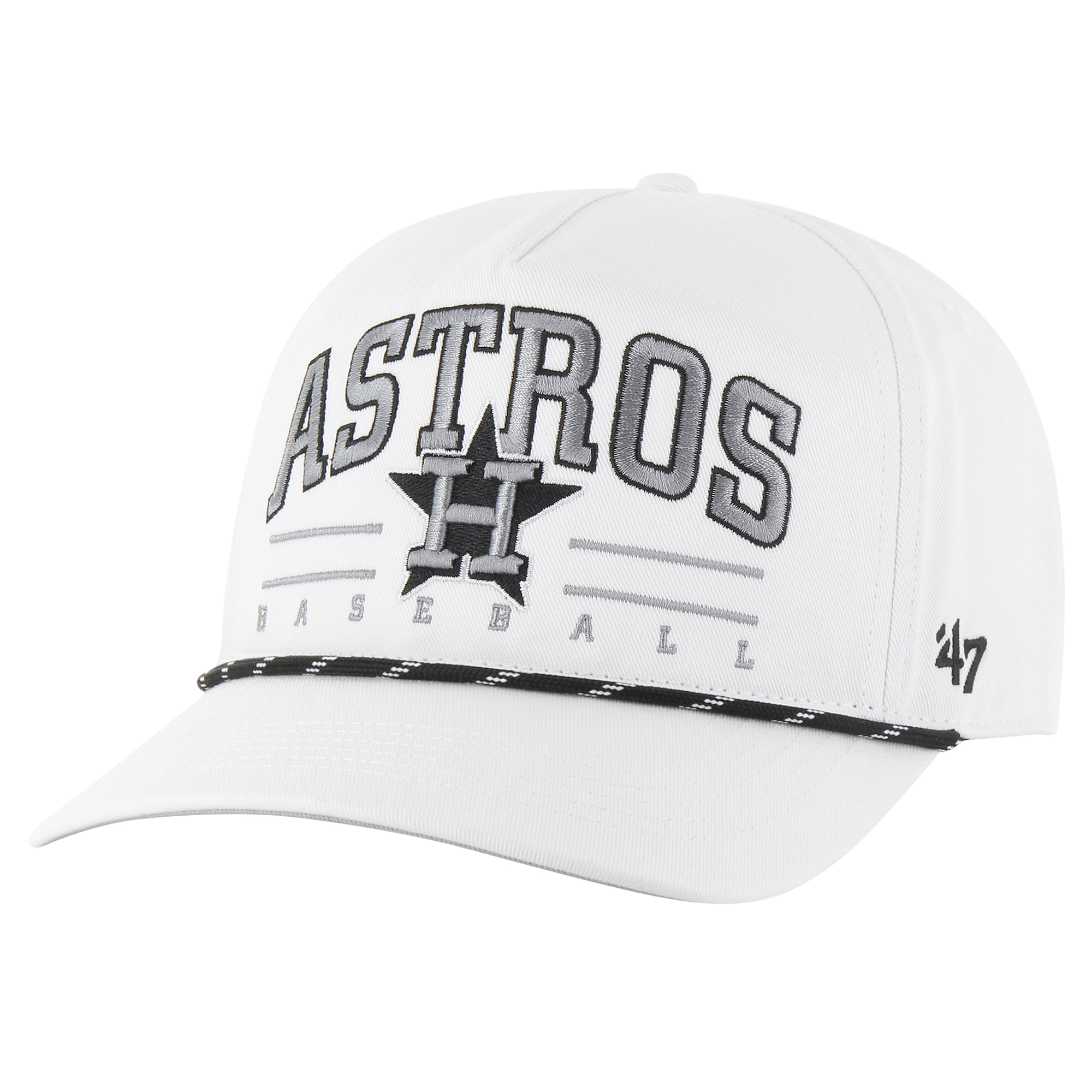 Men’s ’47 White Houston Astros Roscoe Speckle Hitch Adjustable Hat Houston Astros Fan Edition
