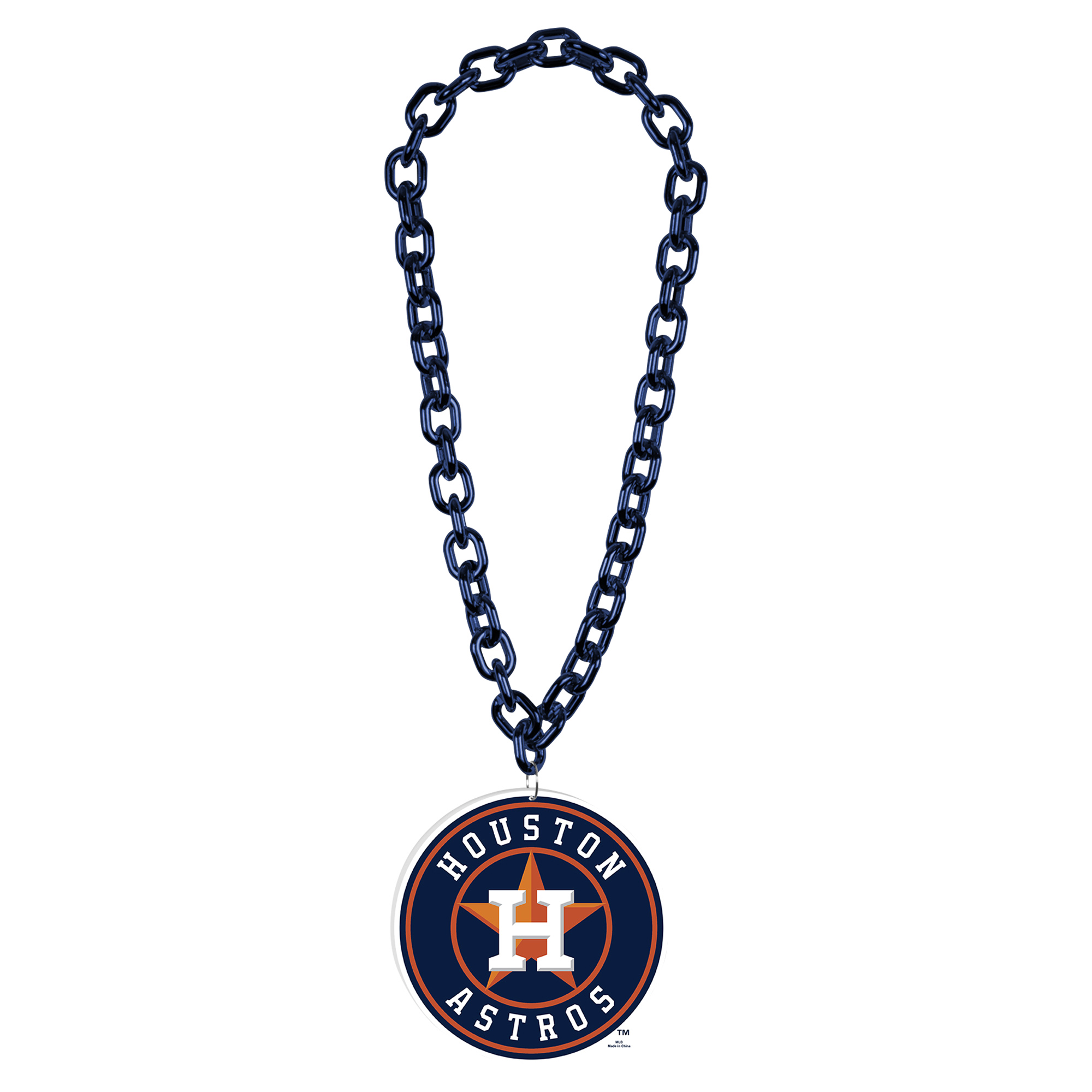 WinCraft Houston Astros Big Chain Logo Necklace Houston Astros Fan Edition