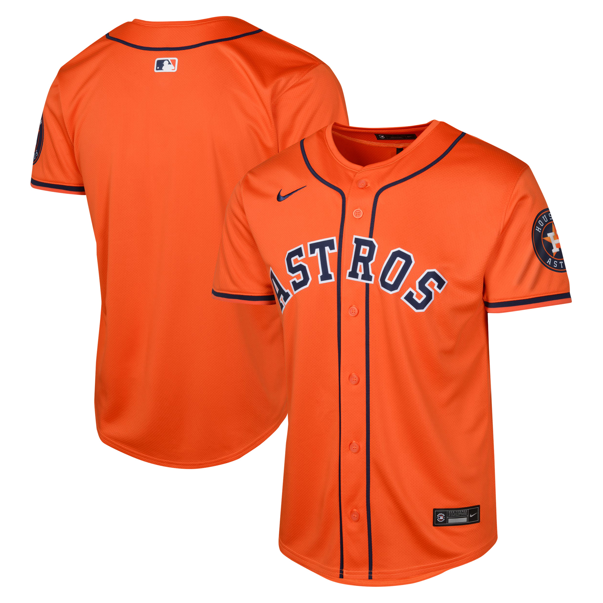 Youth Nike Orange Houston Astros Alternate Limited Jersey Houston Astros Fan Edition