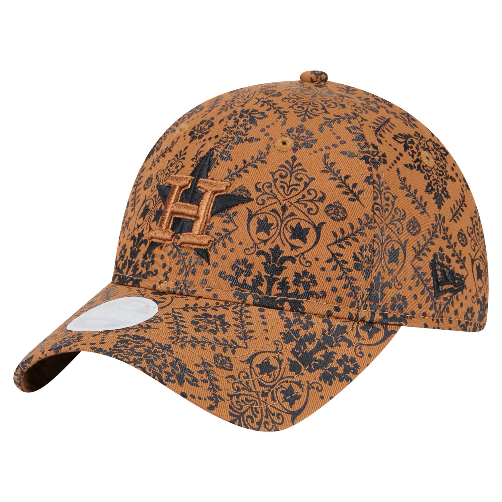 Women’s New Era Brown Houston Astros Vintage Deco 9TWENTY Adjustable Hat Houston Astros Fan Edition